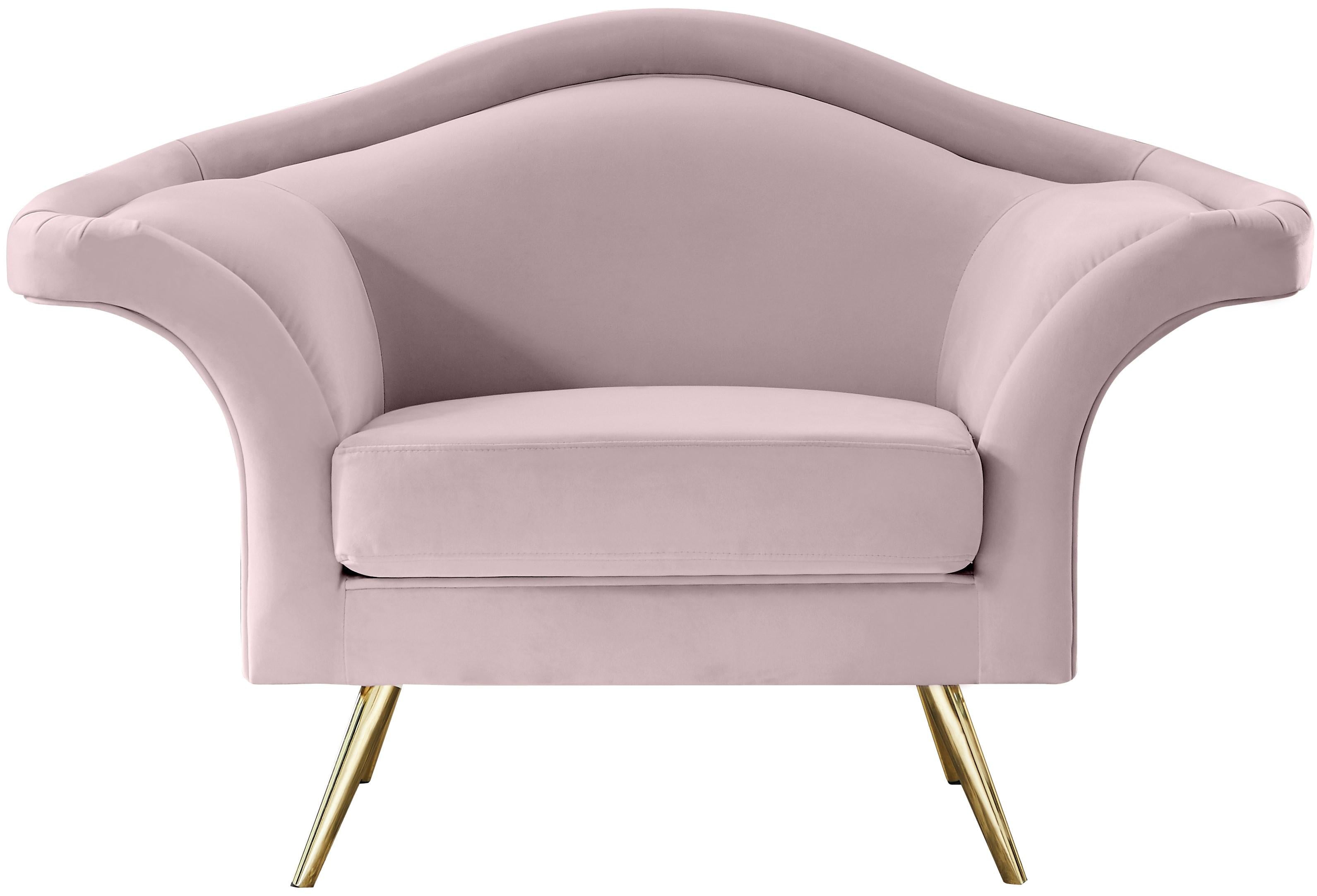 Lips Pink Velvet Chair - Luxury Home Furniture (MI)