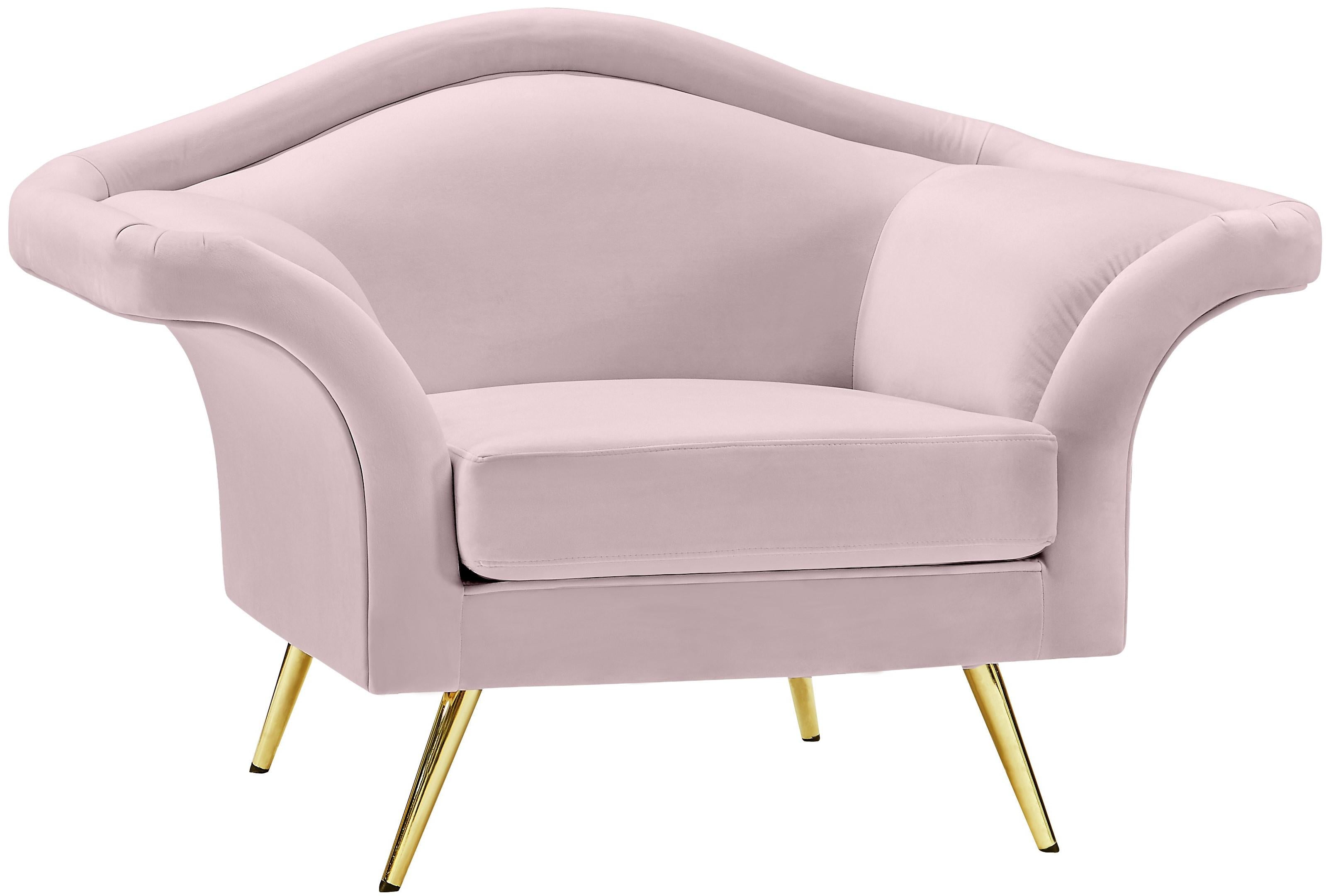 Lips Pink Velvet Chair - Luxury Home Furniture (MI)