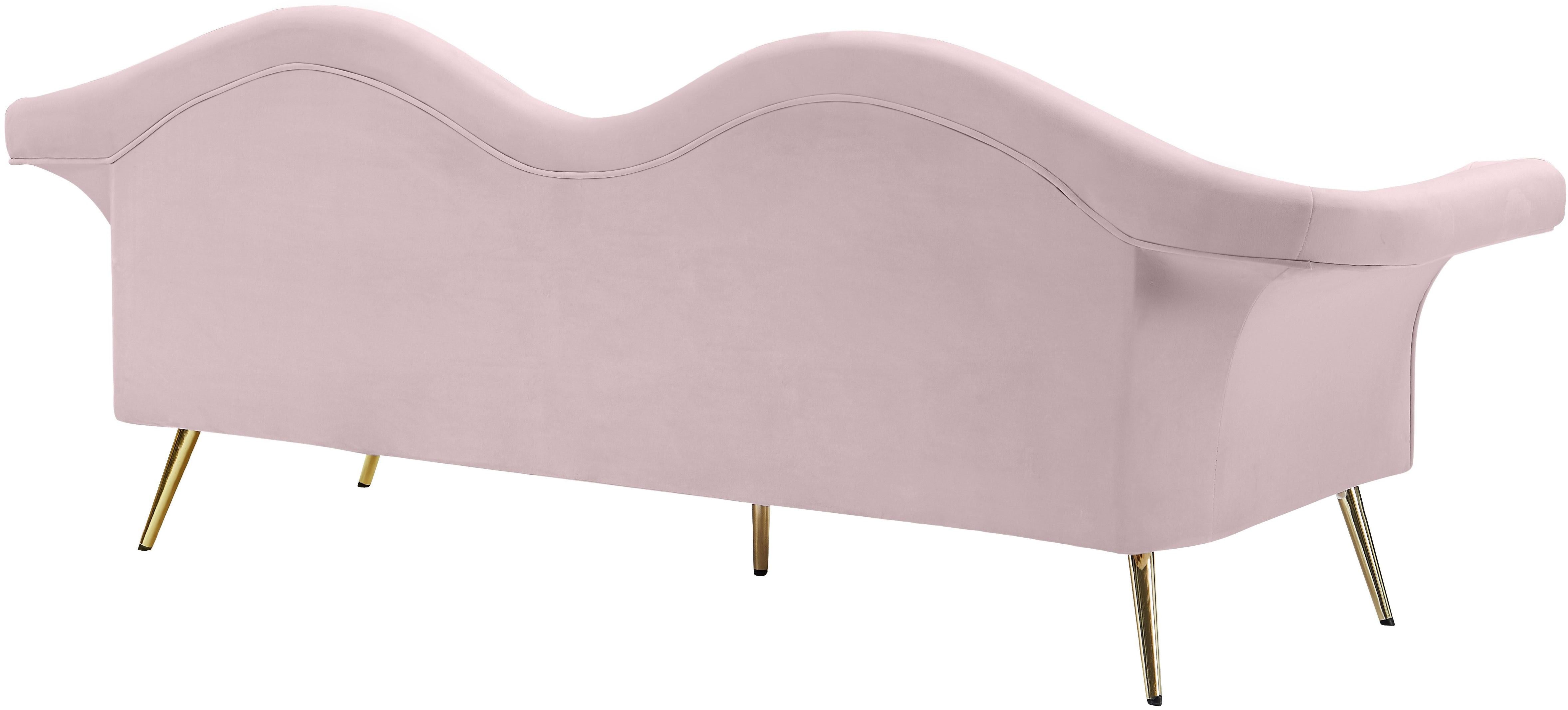 Lips Pink Velvet Sofa - Luxury Home Furniture (MI)