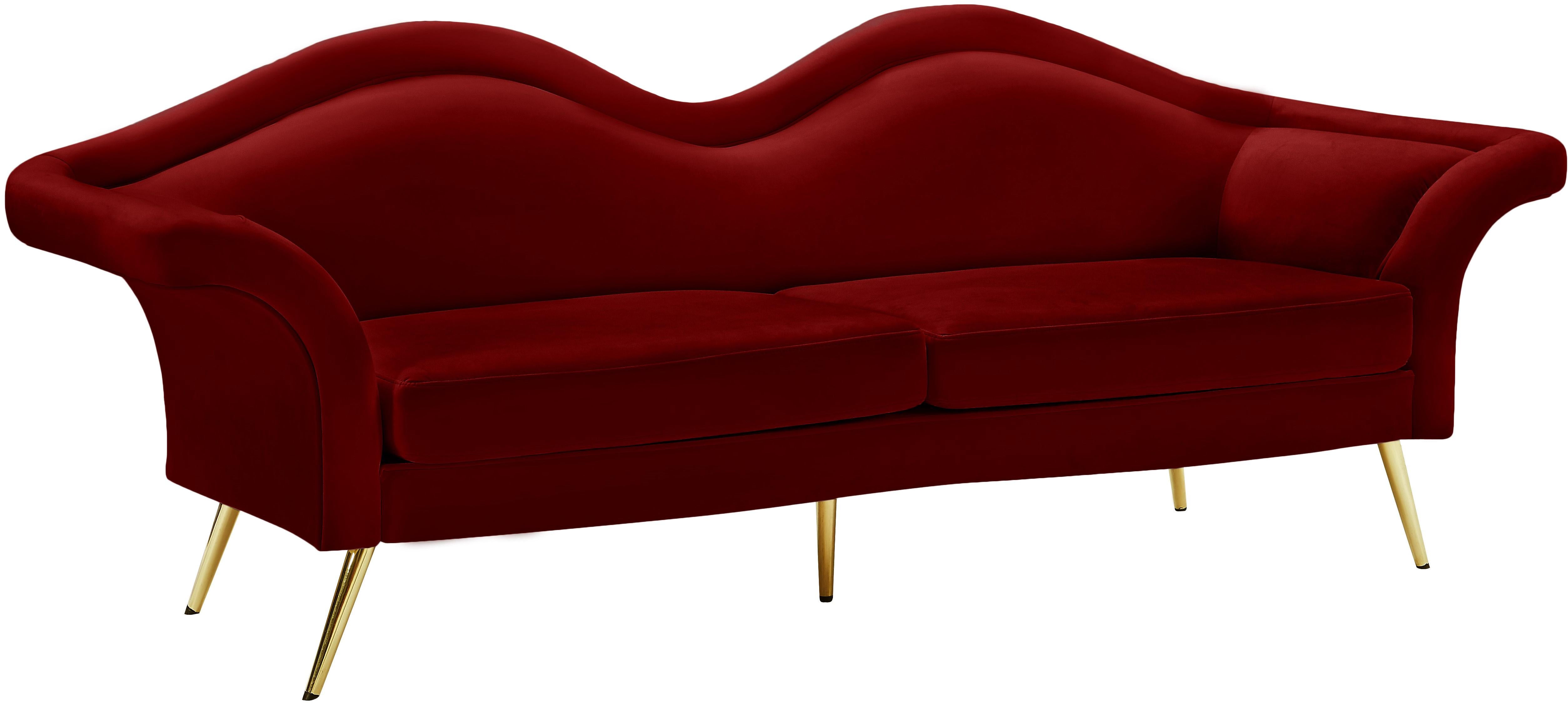 Lips Red Velvet Sofa - Luxury Home Furniture (MI)