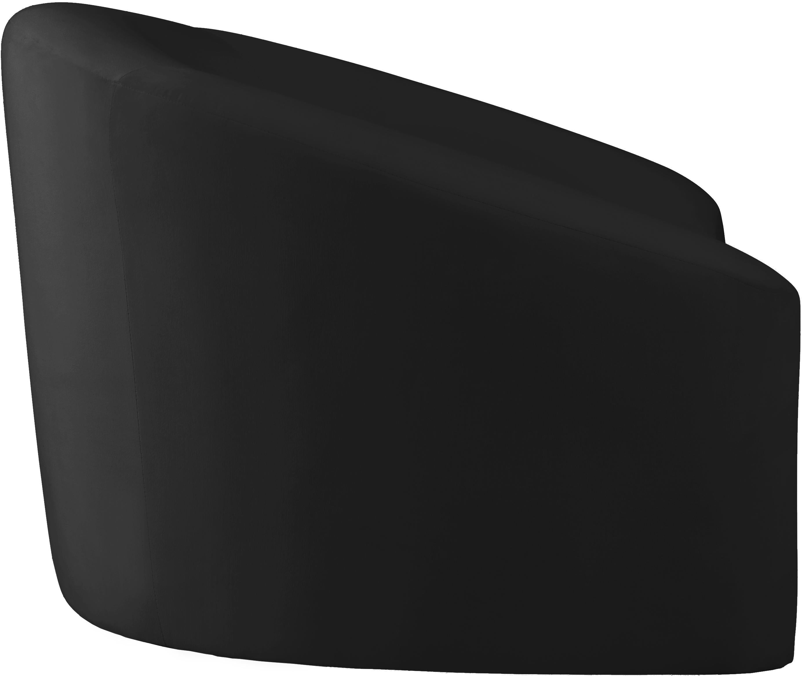 Riley Black Velvet Chair - Luxury Home Furniture (MI)