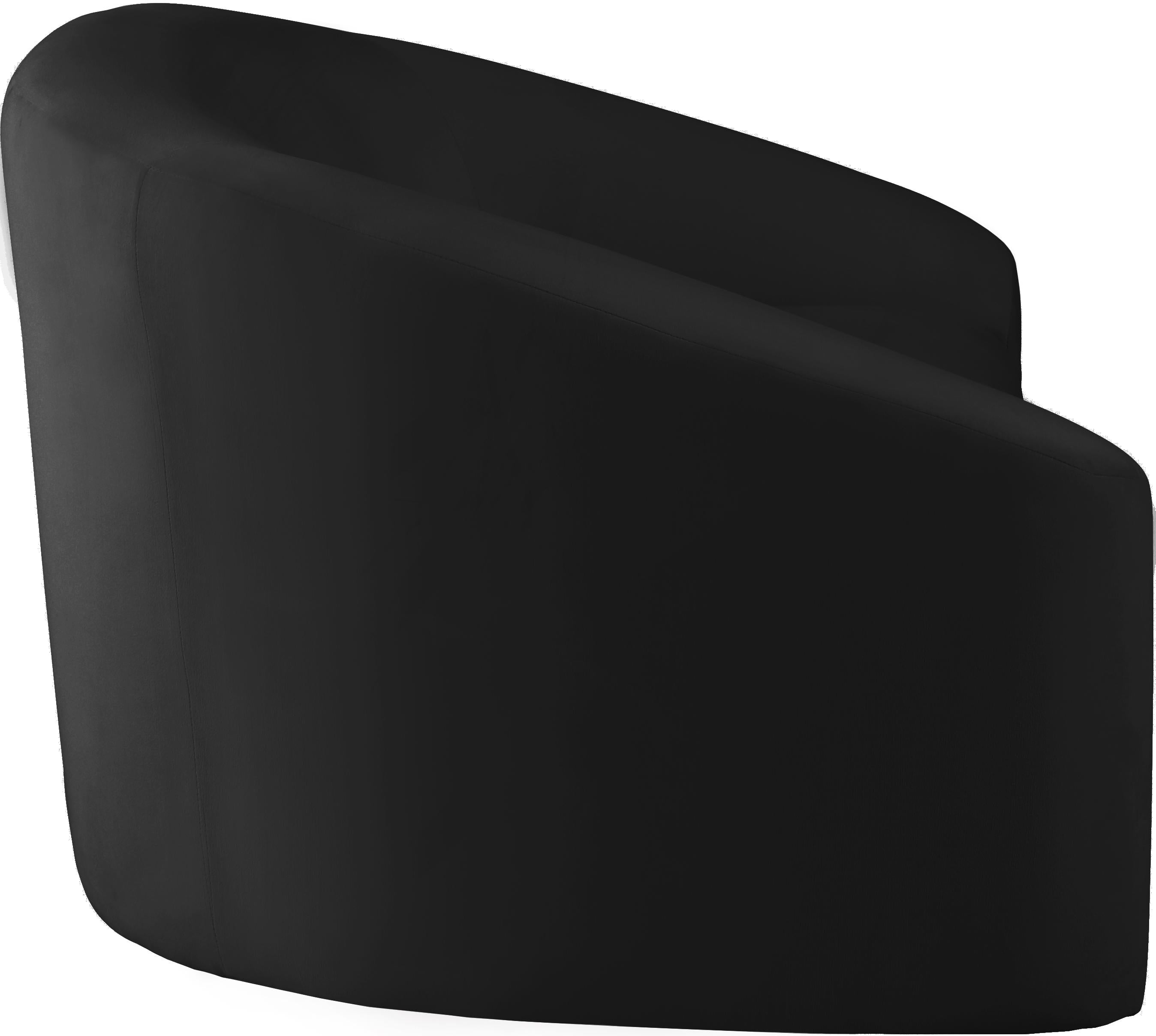 Riley Black Velvet Sofa - Luxury Home Furniture (MI)