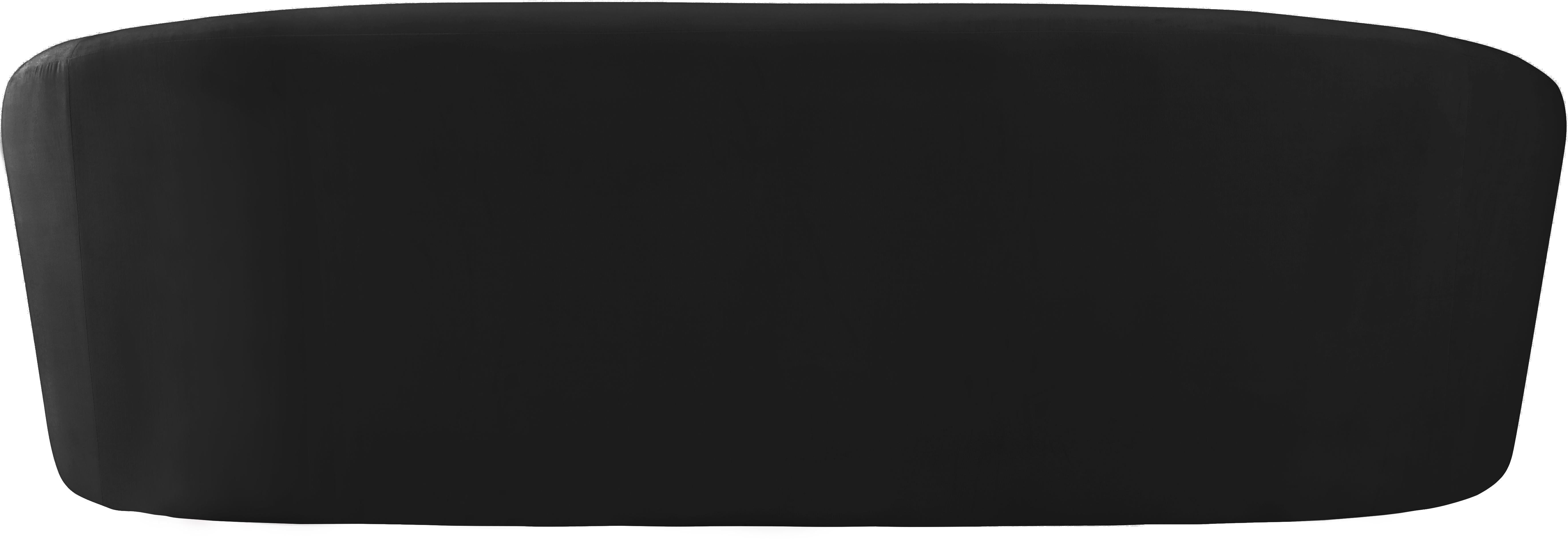 Riley Black Velvet Sofa - Luxury Home Furniture (MI)