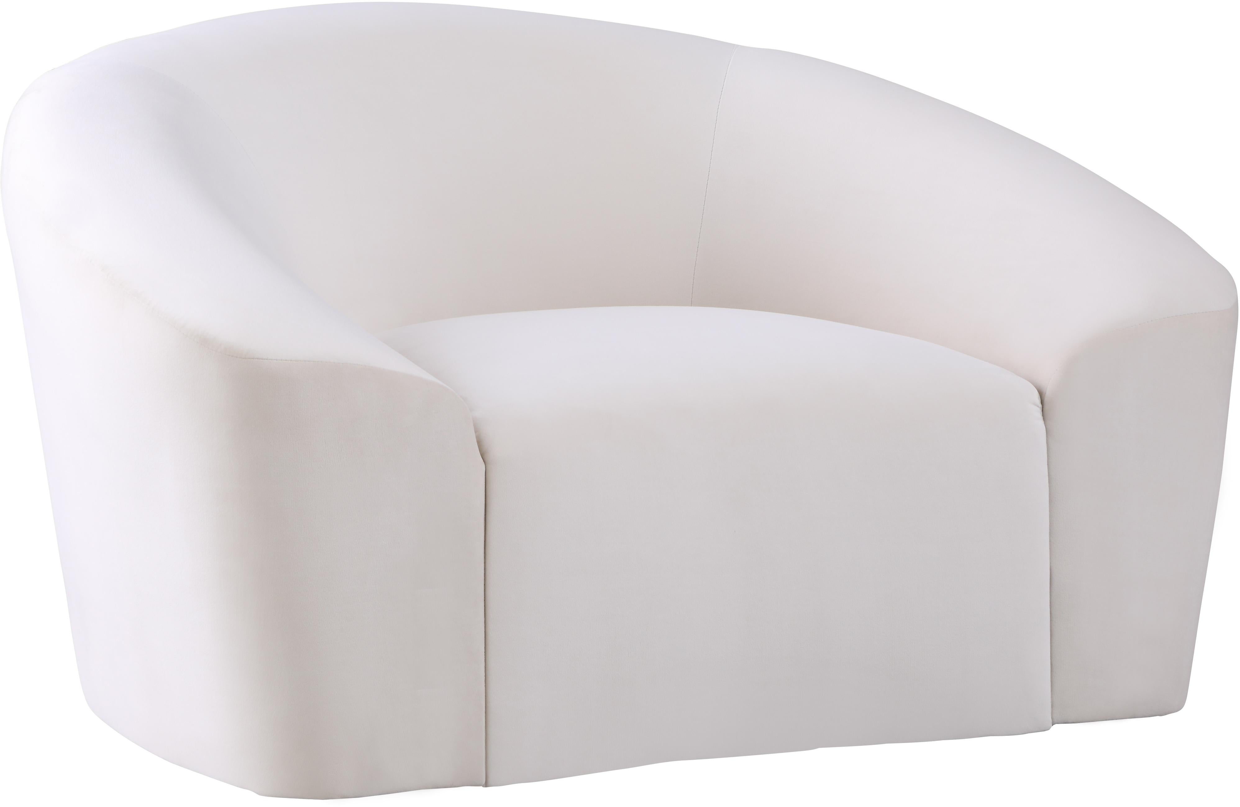 Riley Cream Velvet Chair - Luxury Home Furniture (MI)