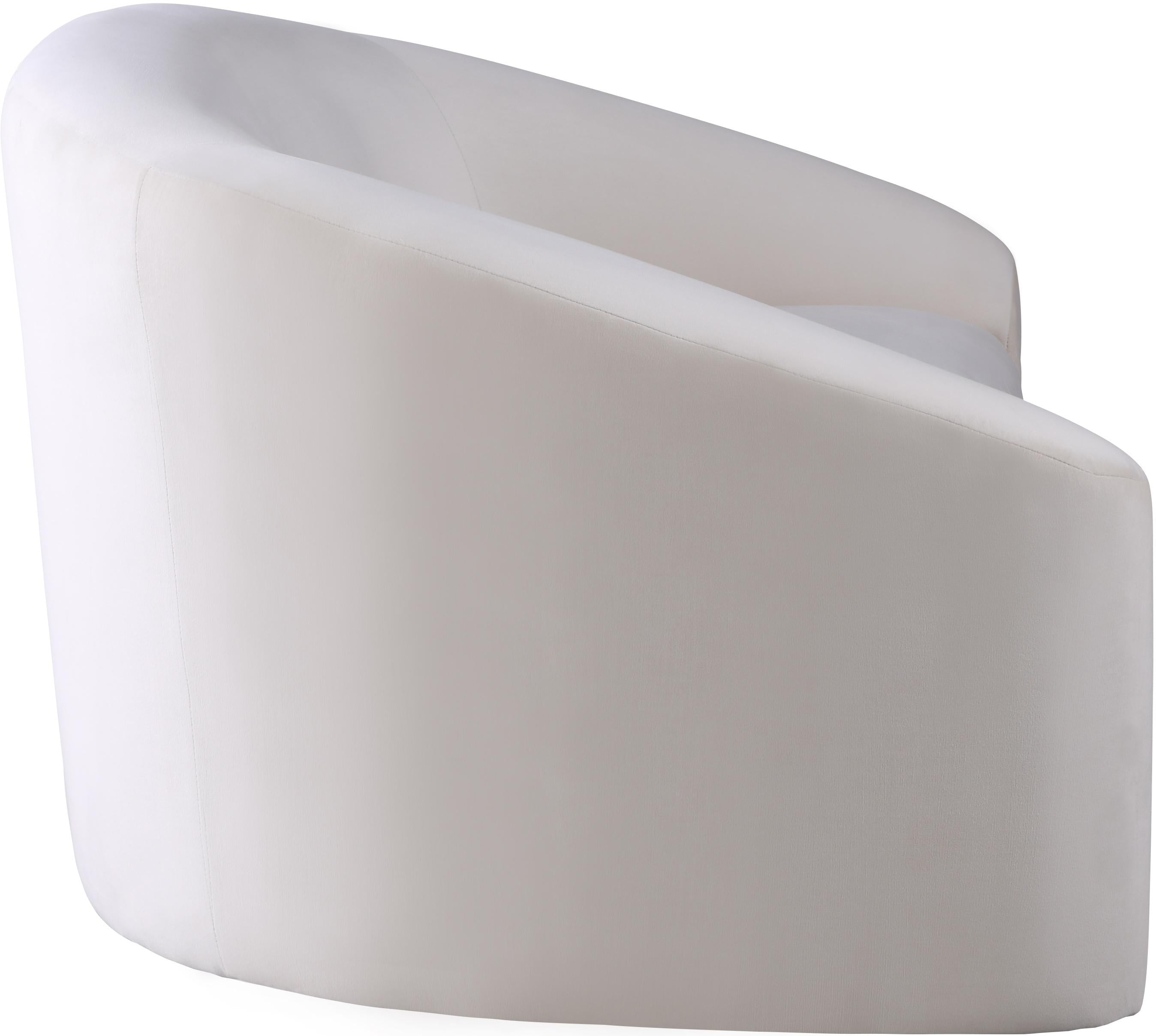 Riley Cream Velvet Sofa - Luxury Home Furniture (MI)