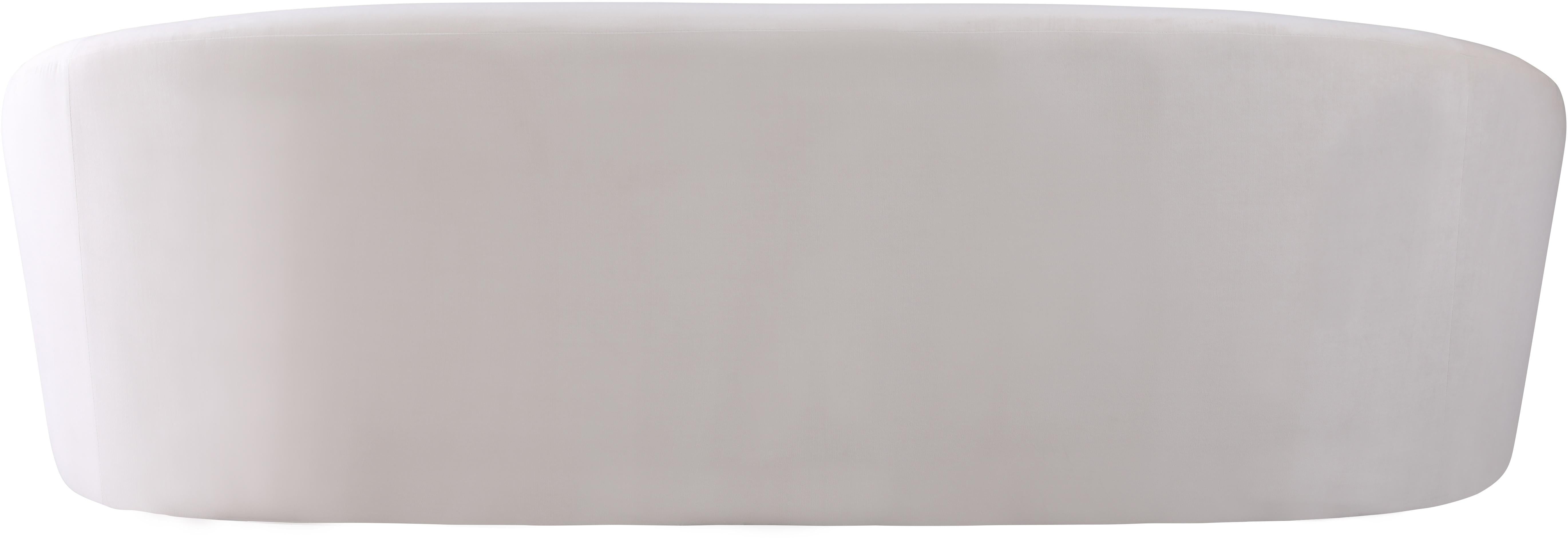 Riley Cream Velvet Sofa - Luxury Home Furniture (MI)