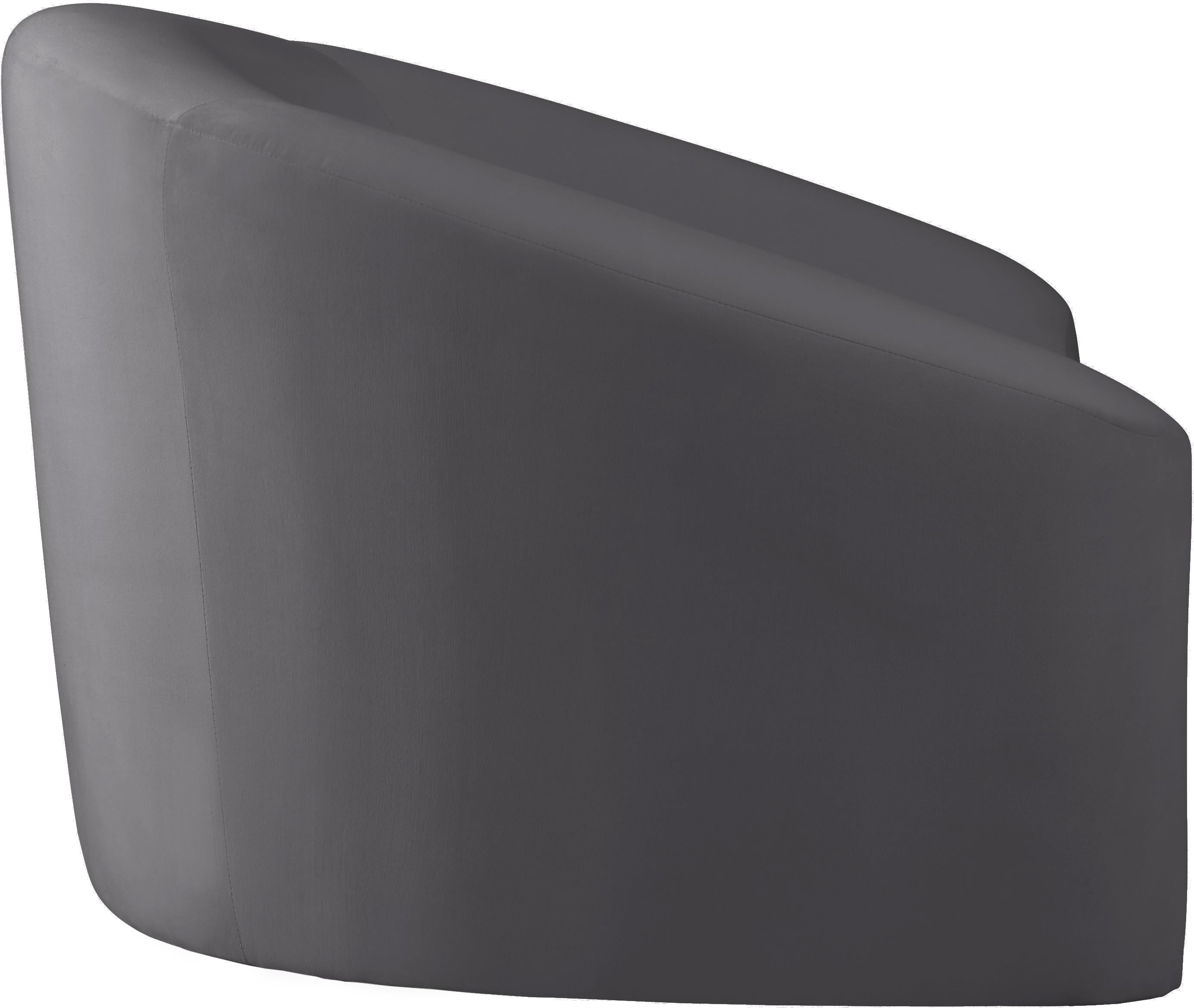 Riley Grey Velvet Chair - Luxury Home Furniture (MI)