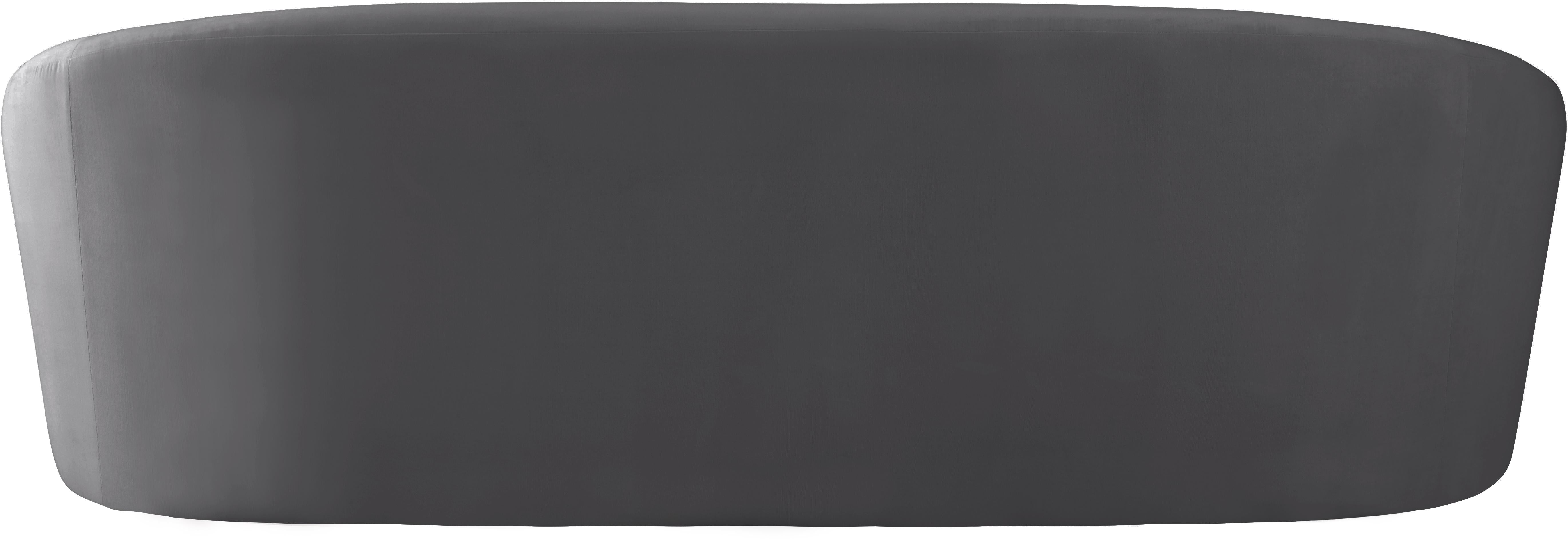 Riley Grey Velvet Sofa - Luxury Home Furniture (MI)