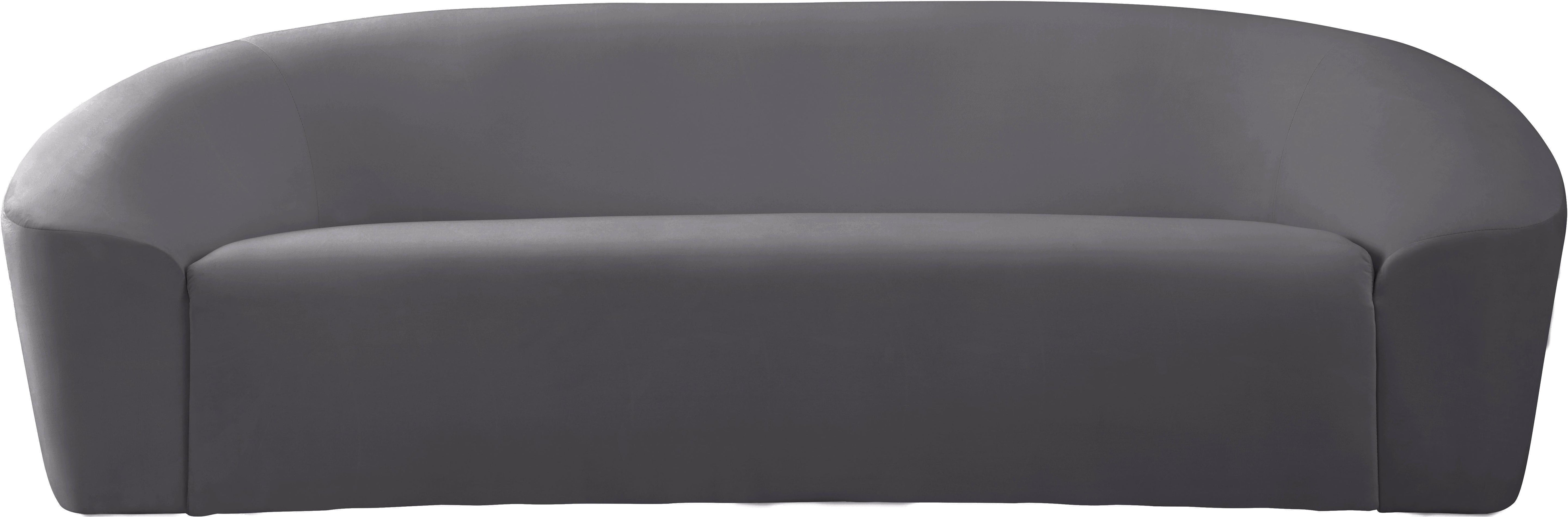 Riley Grey Velvet Sofa - Luxury Home Furniture (MI)