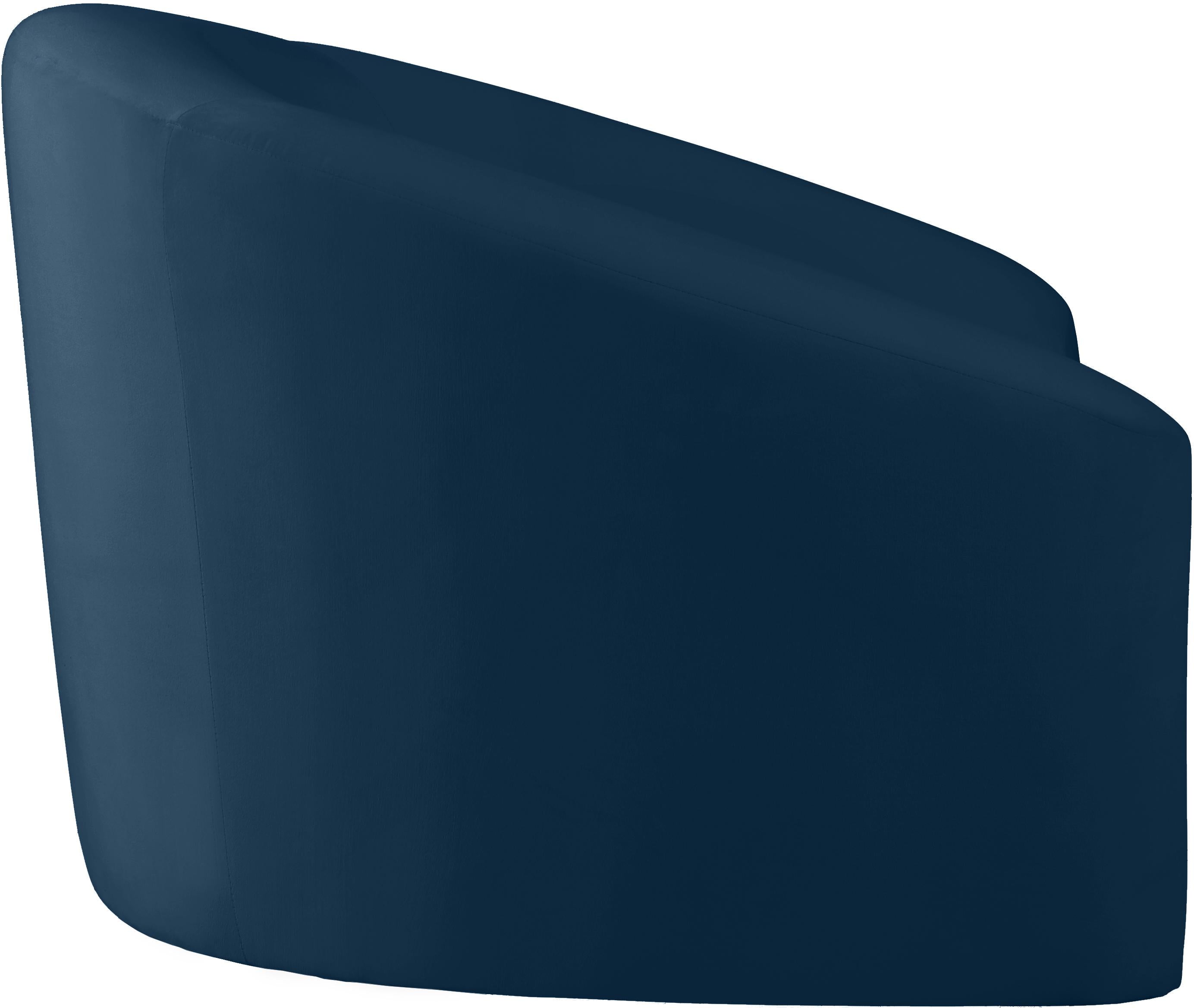 Riley Navy Velvet Chair - Luxury Home Furniture (MI)