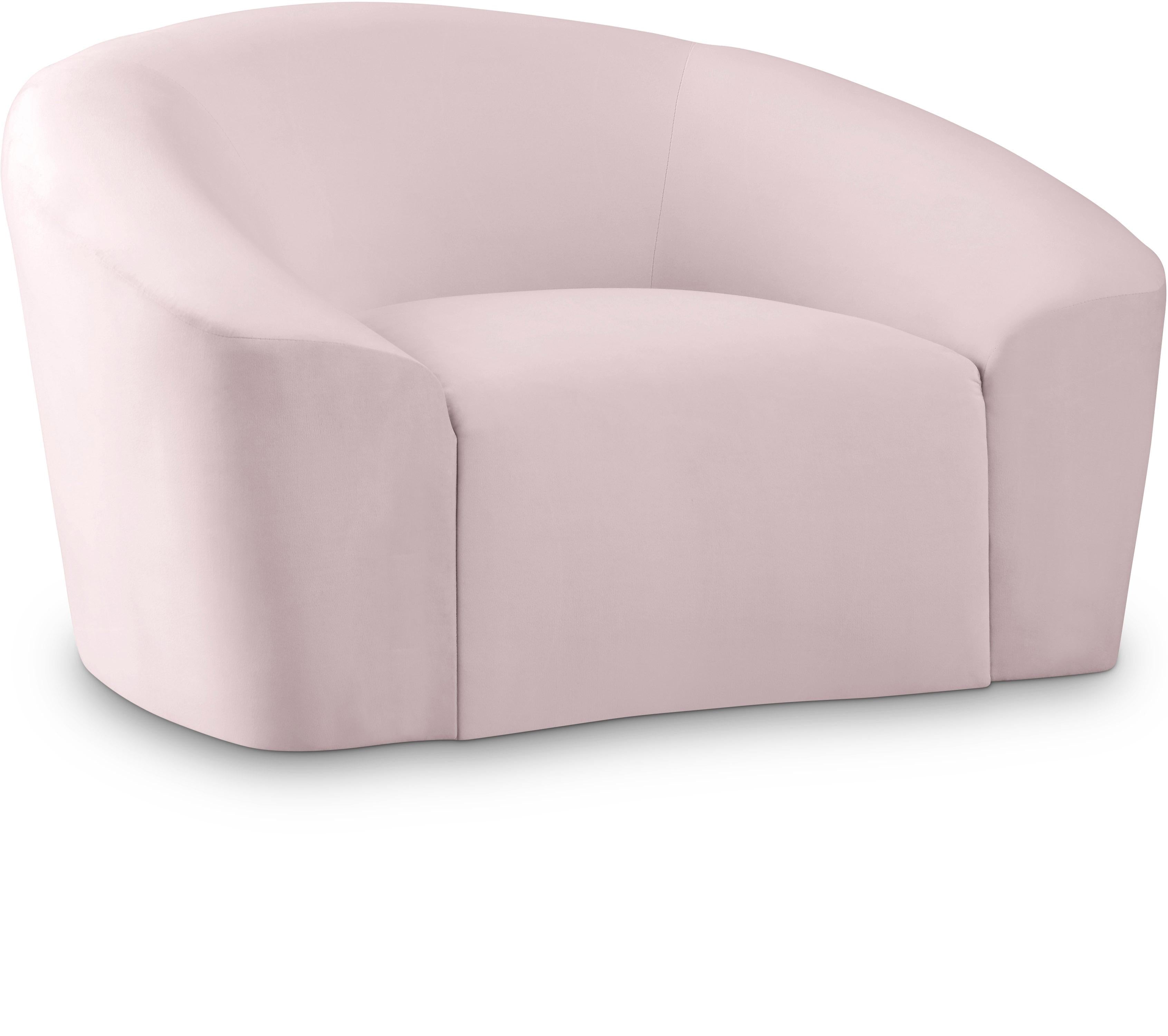 Riley Pink Velvet Chair - Luxury Home Furniture (MI)