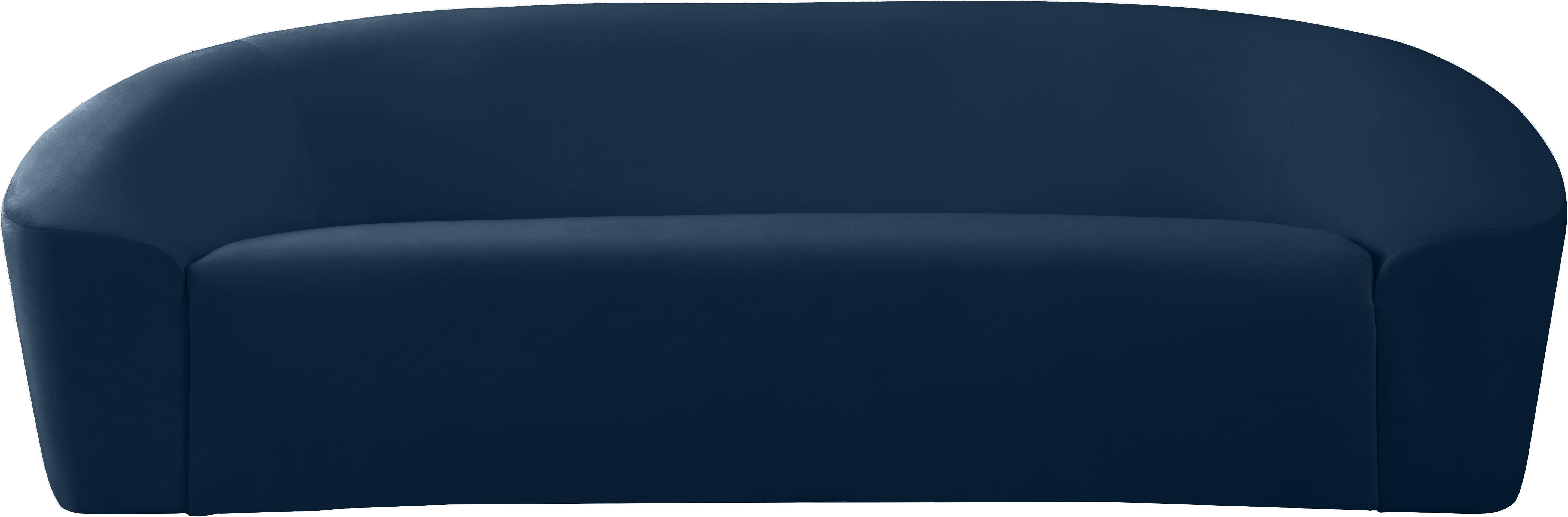 Riley Navy Velvet Sofa - Luxury Home Furniture (MI)