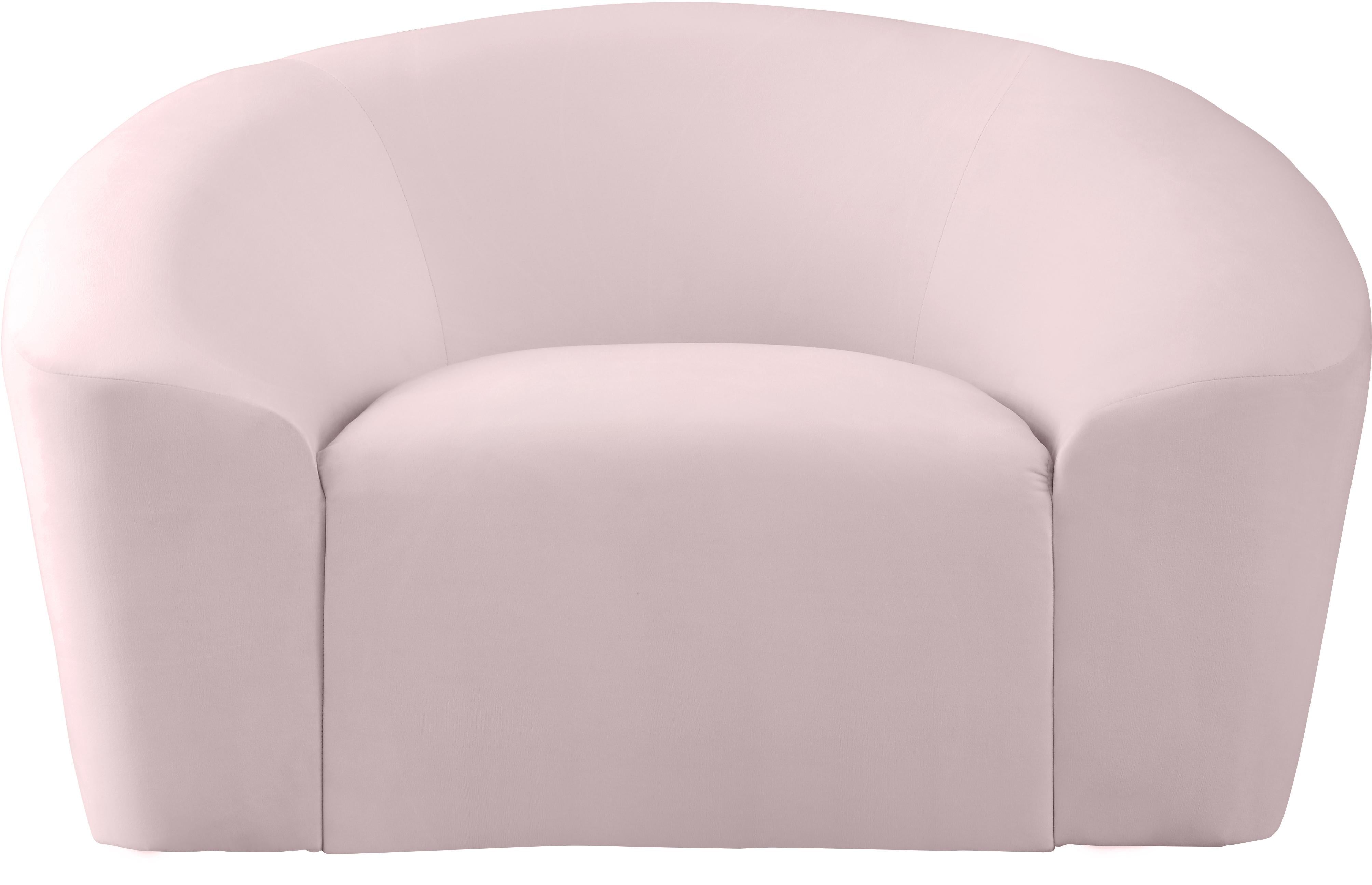 Riley Pink Velvet Chair - Luxury Home Furniture (MI)