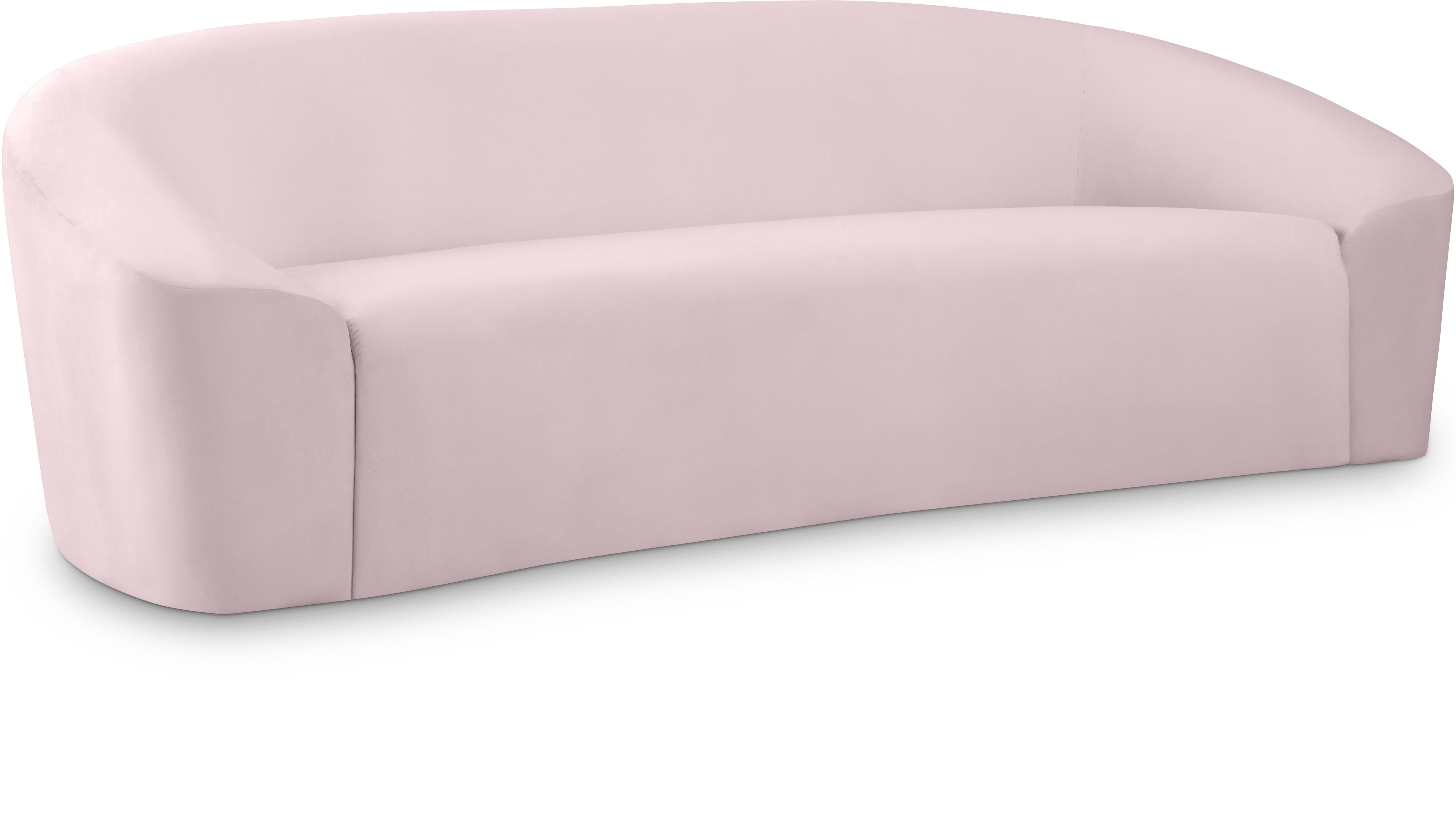 Riley Pink Velvet Sofa - Luxury Home Furniture (MI)
