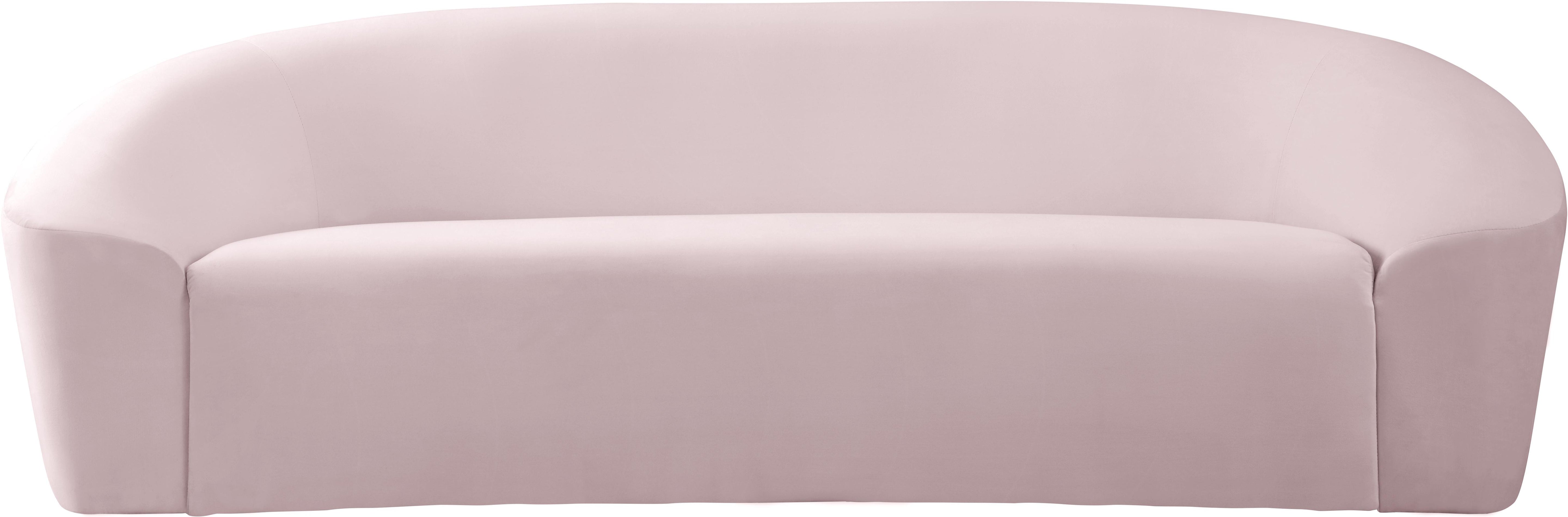 Riley Pink Velvet Sofa - Luxury Home Furniture (MI)