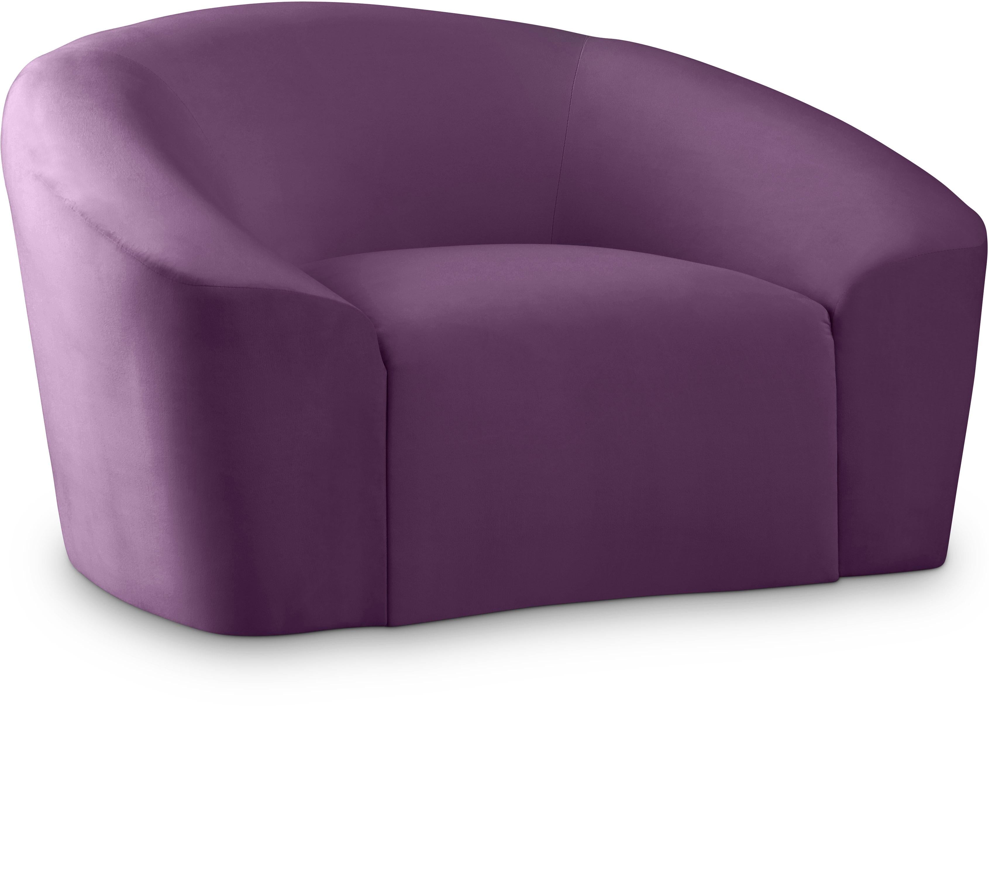 Riley Purple Velvet Chair - Luxury Home Furniture (MI)