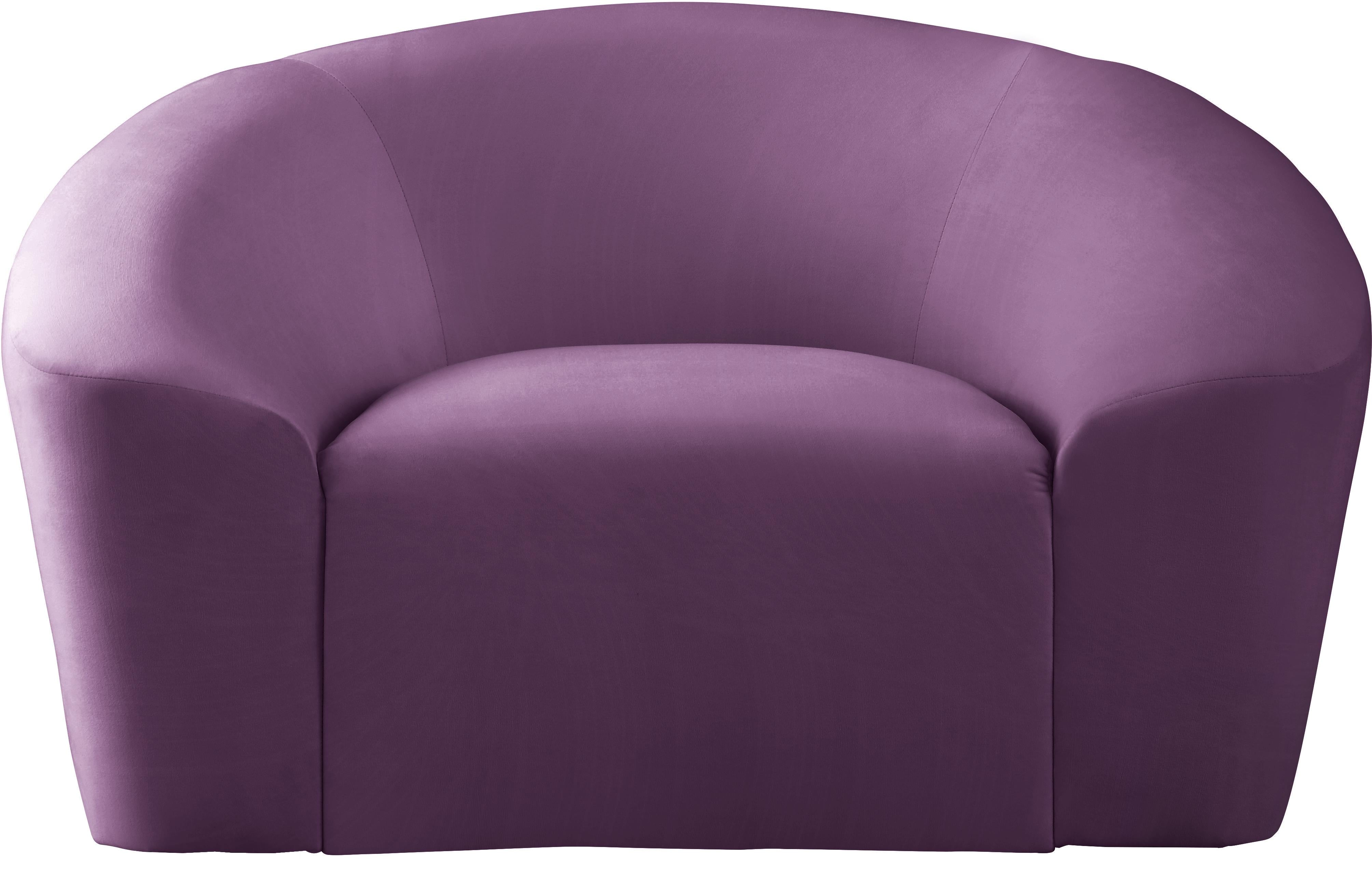 Riley Purple Velvet Chair - Luxury Home Furniture (MI)