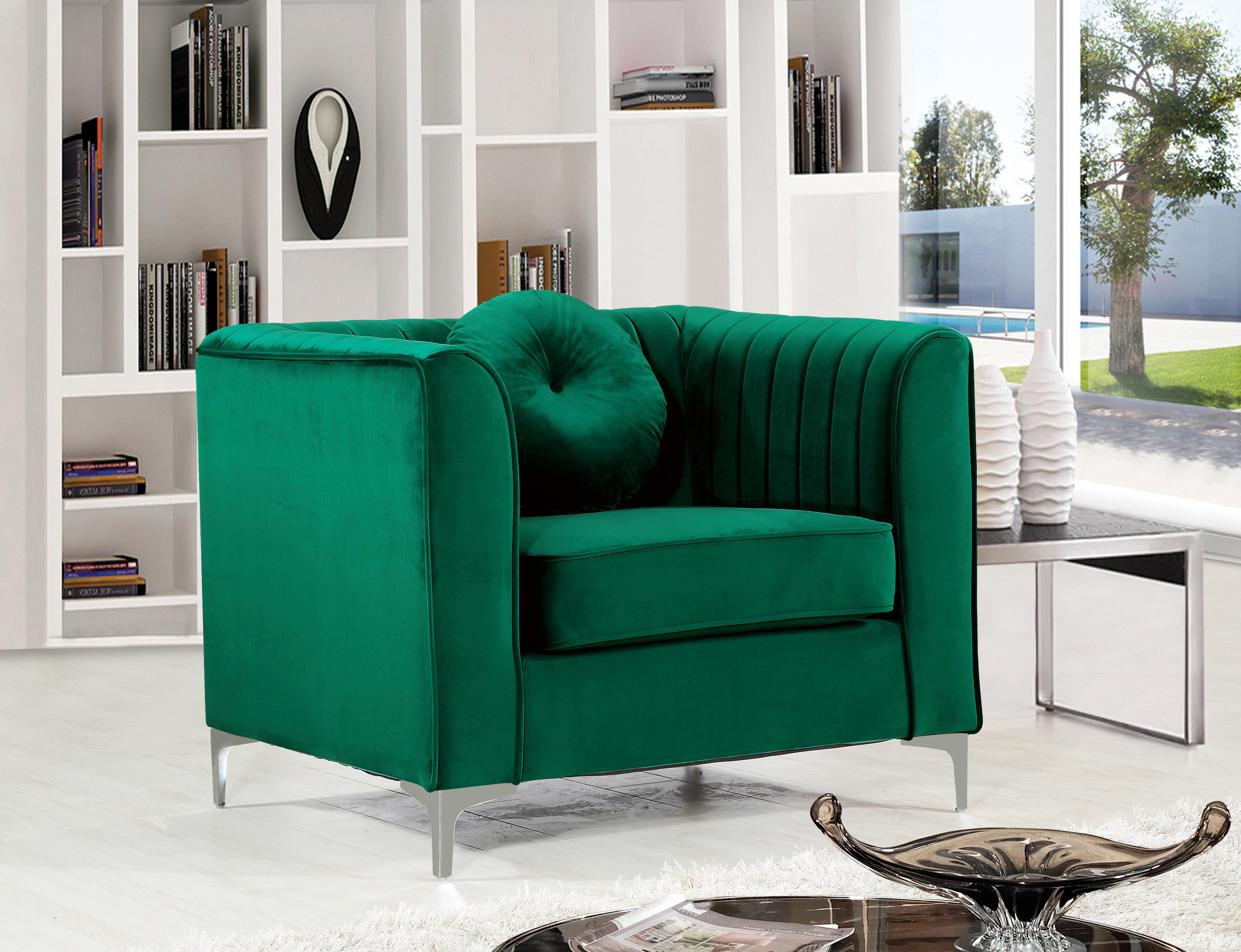 Isabelle Green Velvet Chair - Luxury Home Furniture (MI)