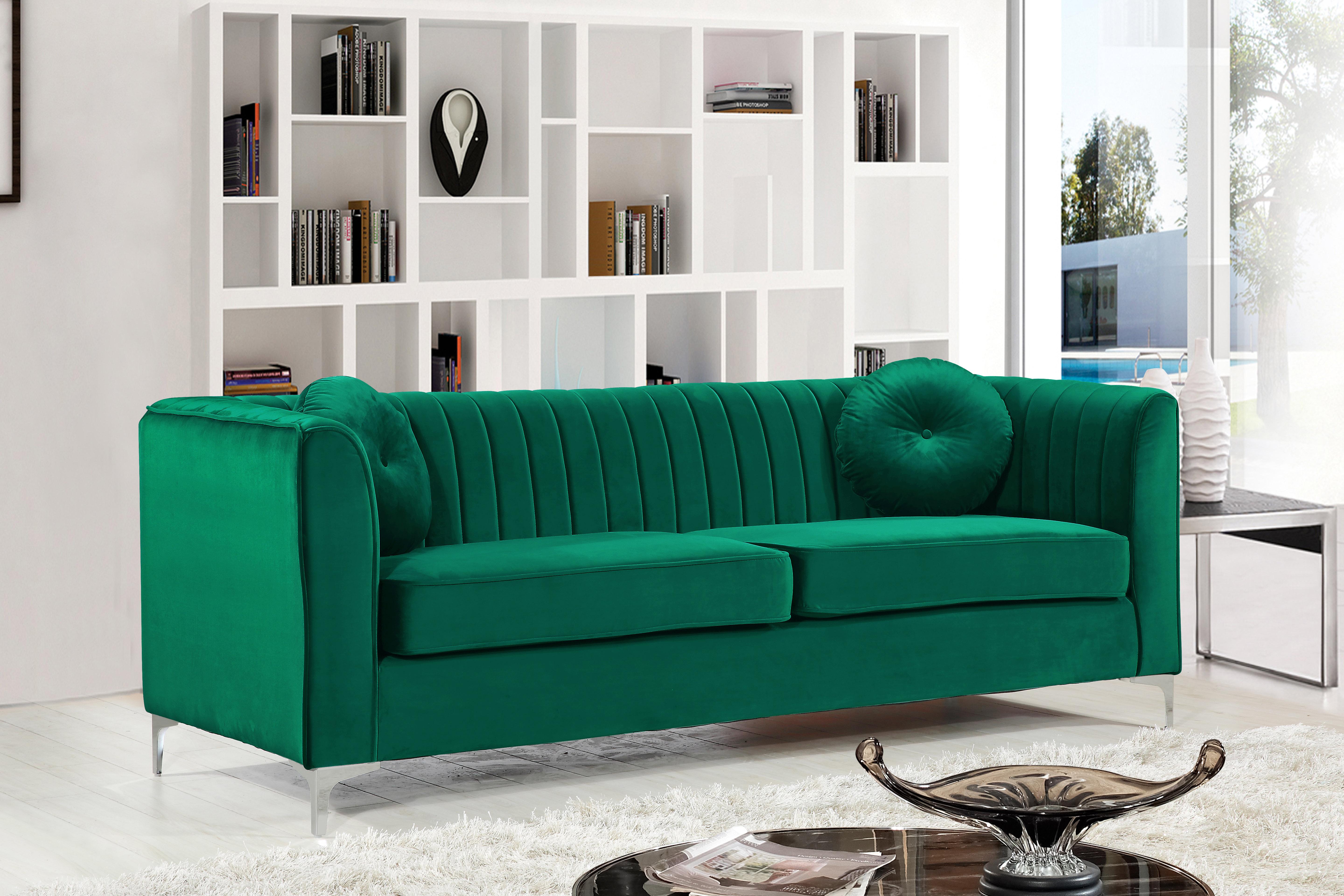 Isabelle Green Velvet Sofa - Luxury Home Furniture (MI)