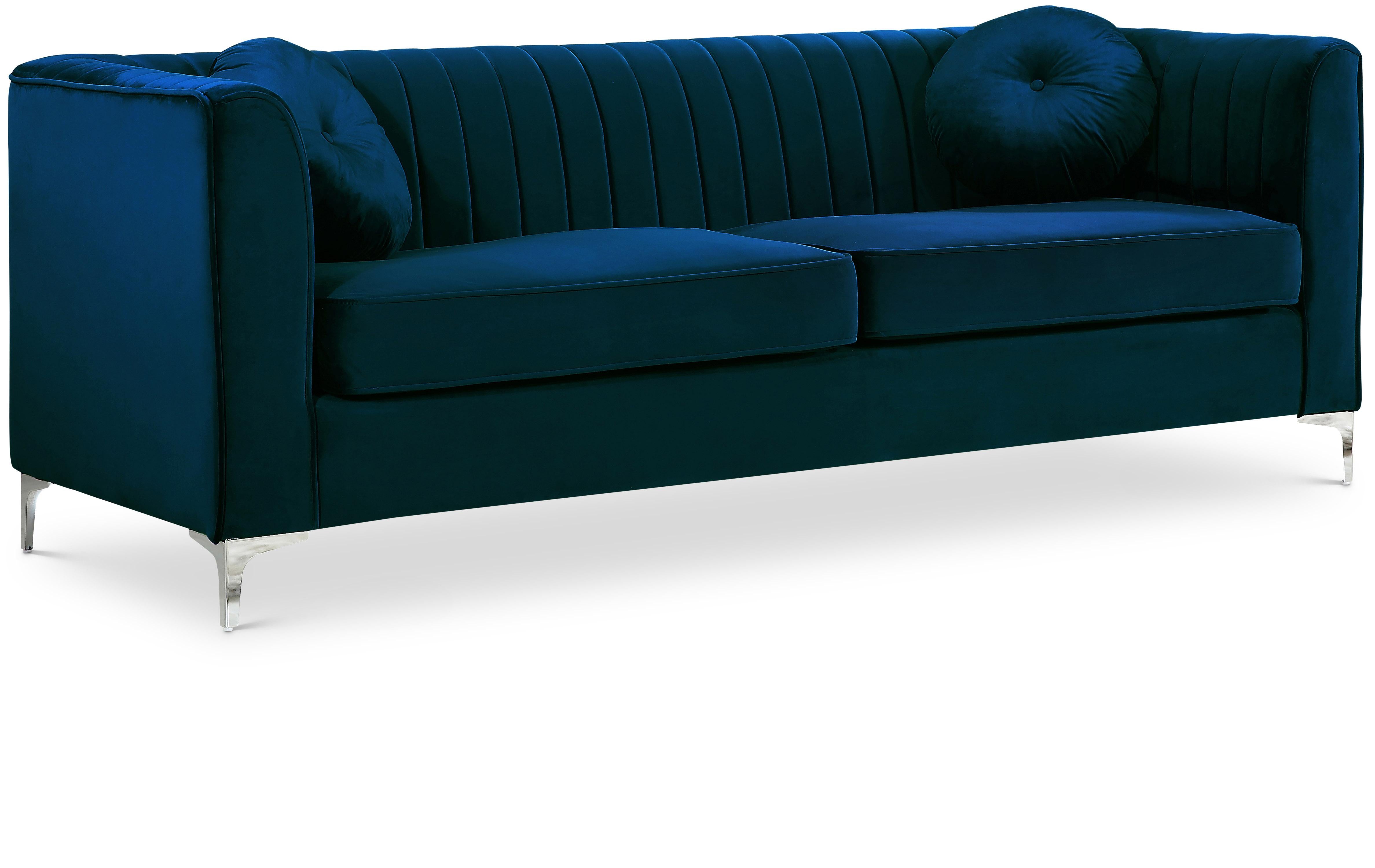 Isabelle Navy Velvet Sofa - Luxury Home Furniture (MI)