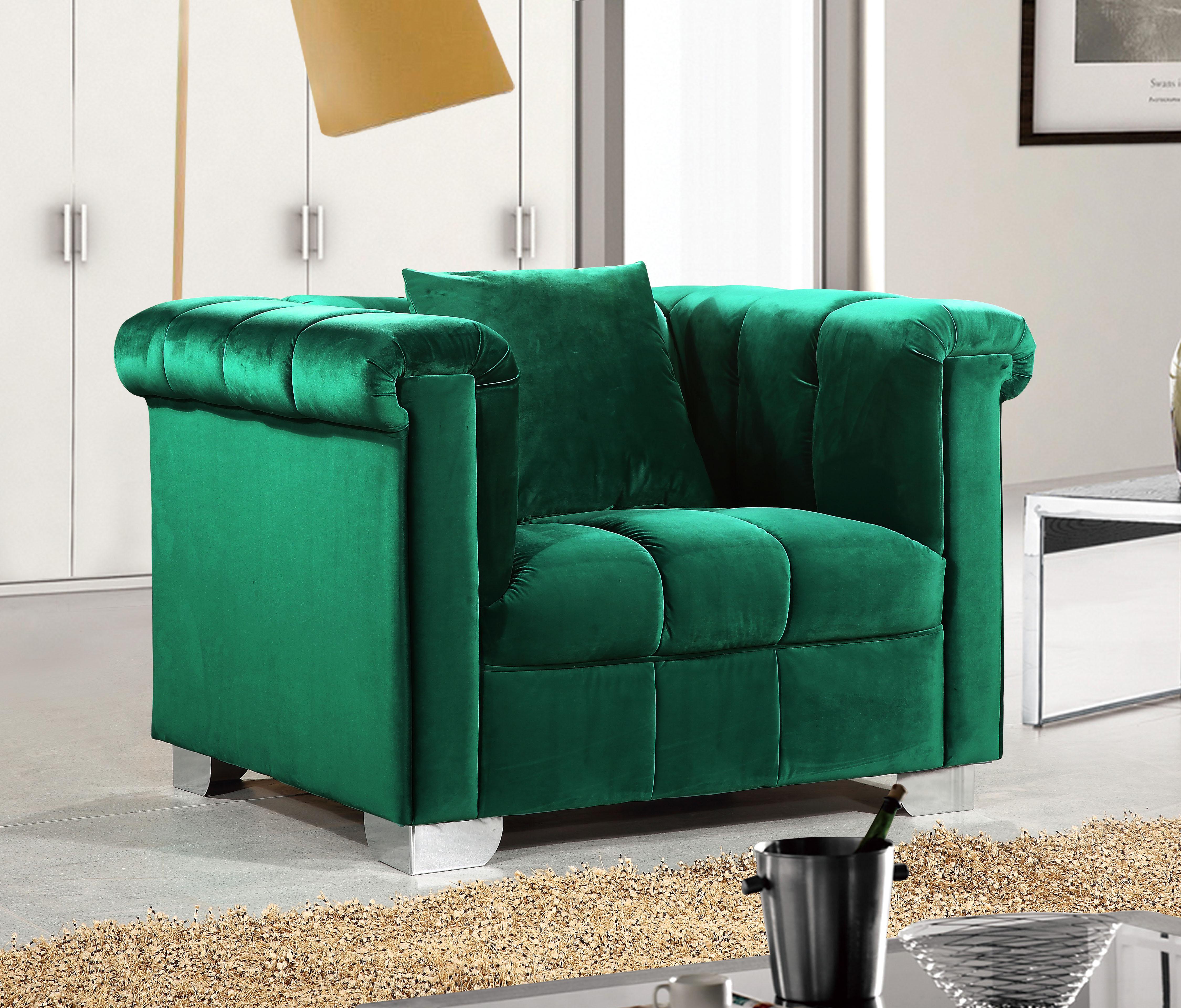Kayla Green Velvet Chair - Luxury Home Furniture (MI)