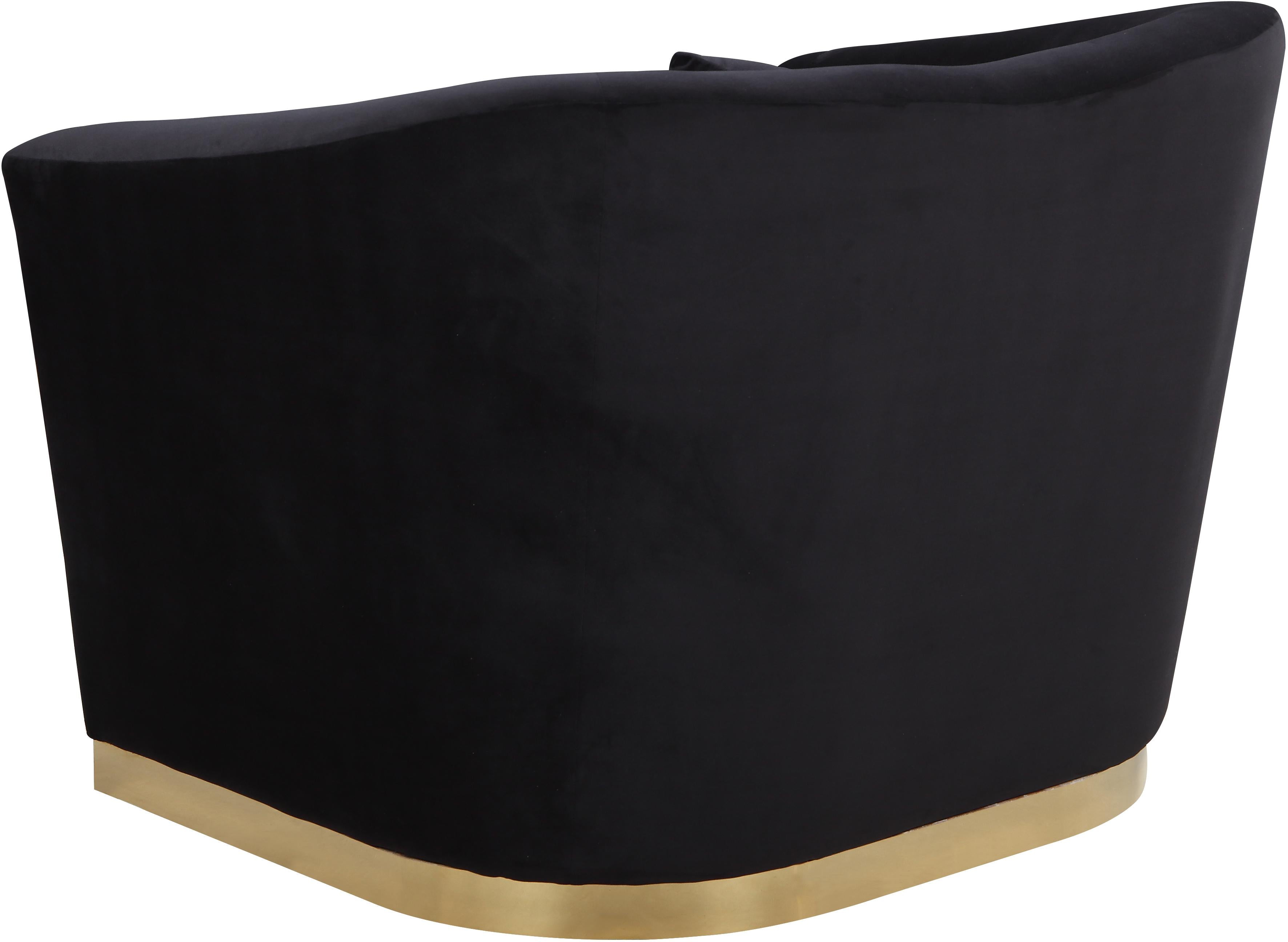 Arabella Black Velvet Chair - Luxury Home Furniture (MI)