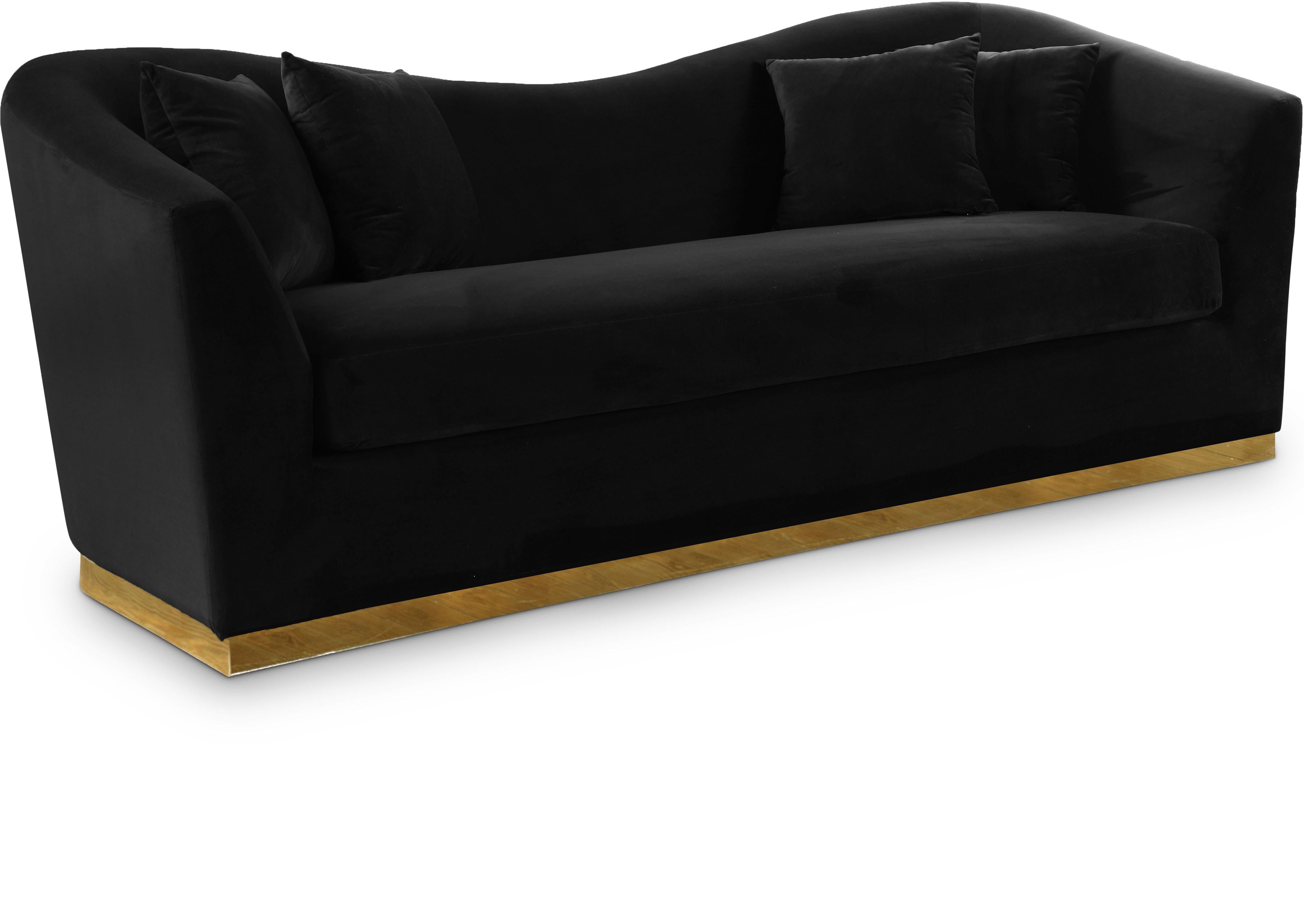 Arabella Black Velvet Sofa - Luxury Home Furniture (MI)