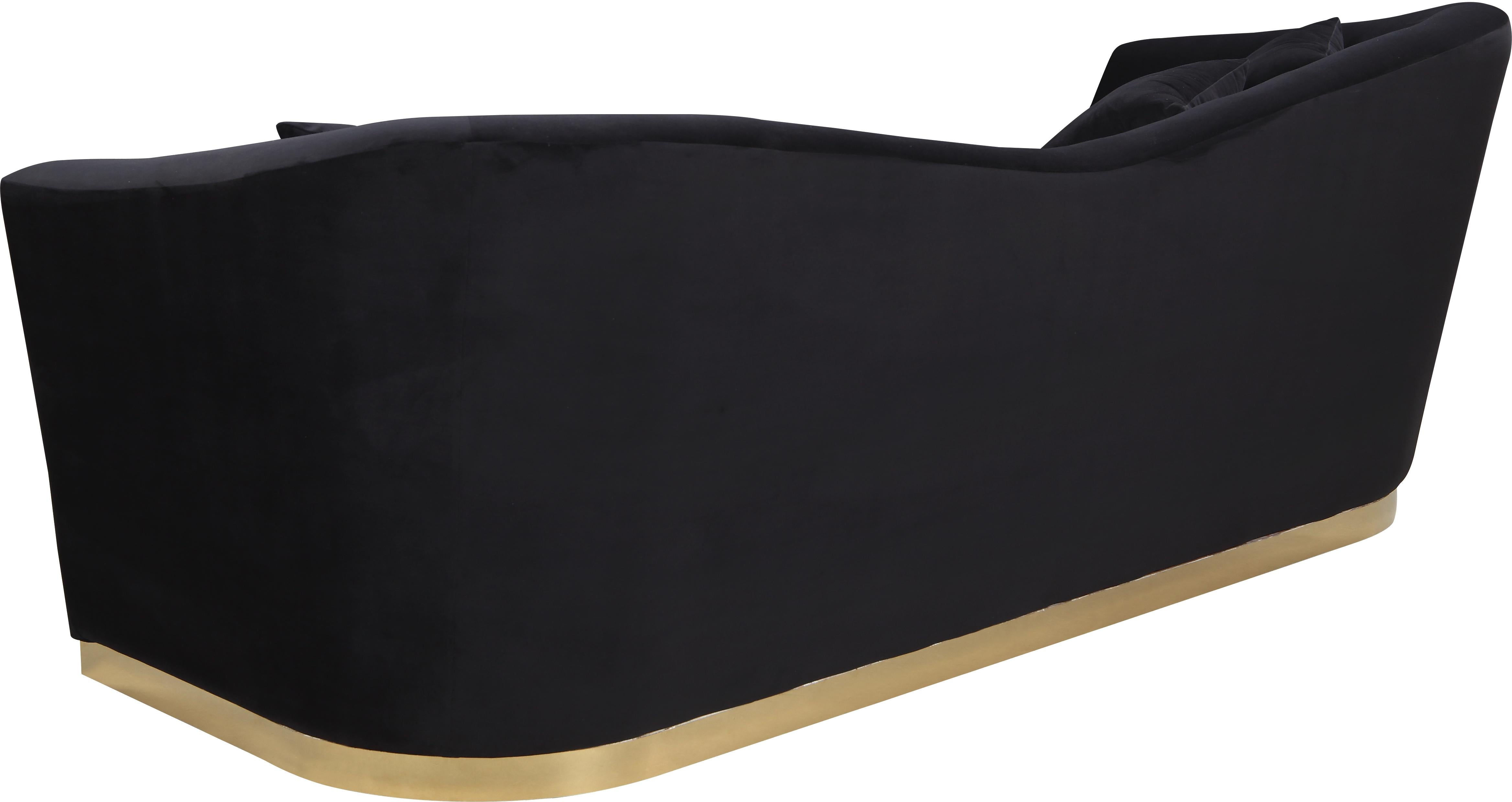 Arabella Black Velvet Sofa - Luxury Home Furniture (MI)