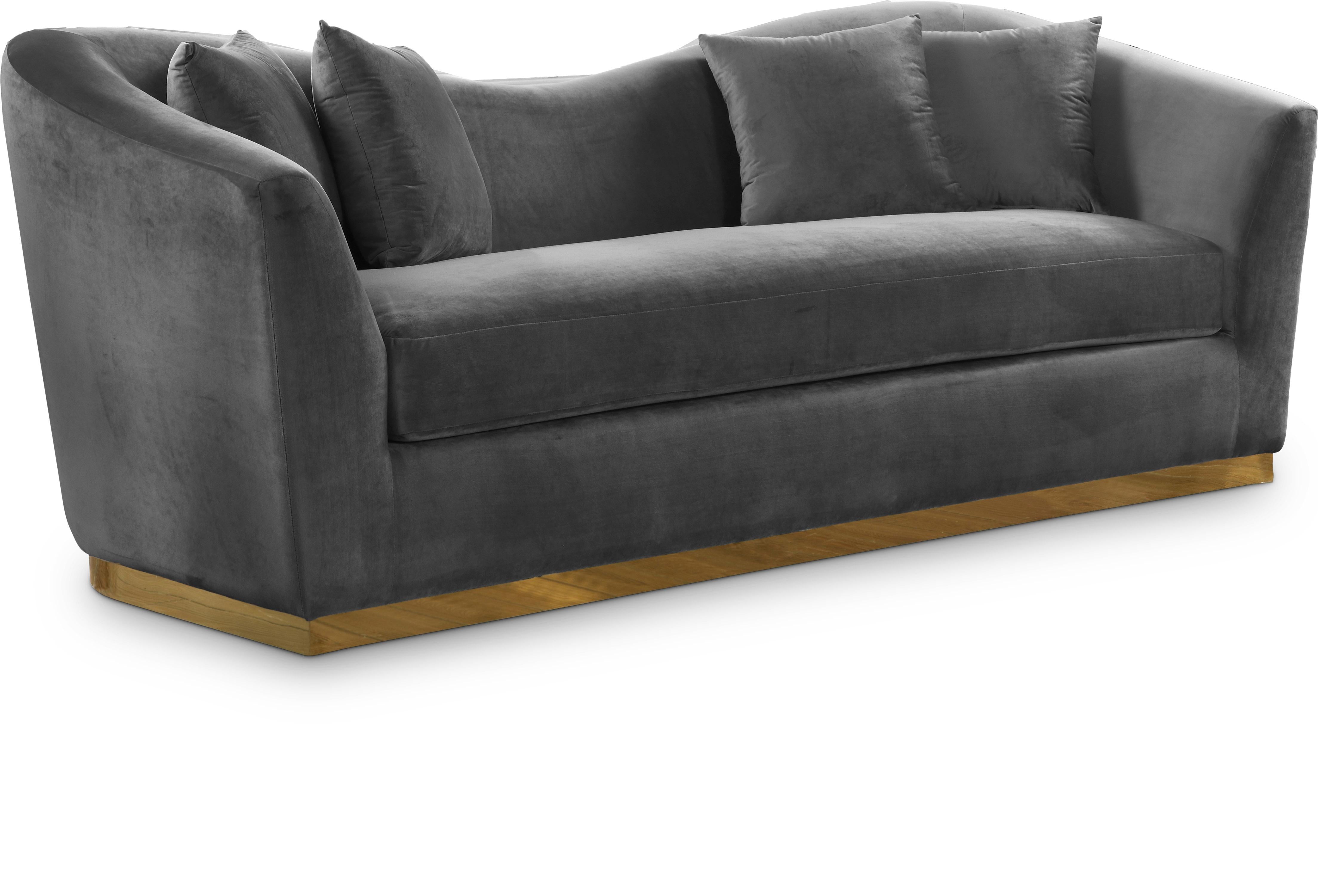 Arabella Grey Velvet Sofa - Luxury Home Furniture (MI)