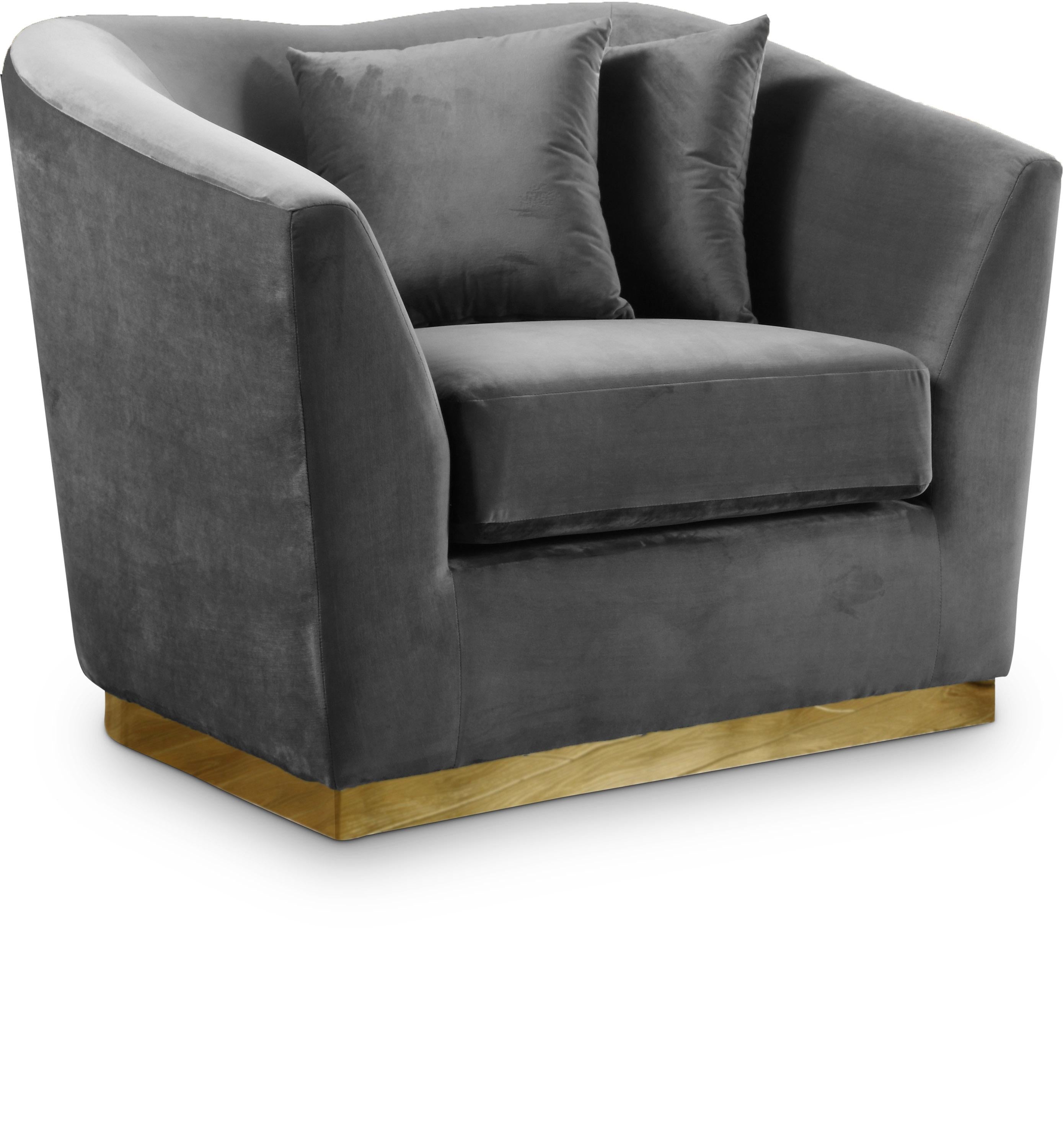 Arabella Grey Velvet Chair - Luxury Home Furniture (MI)