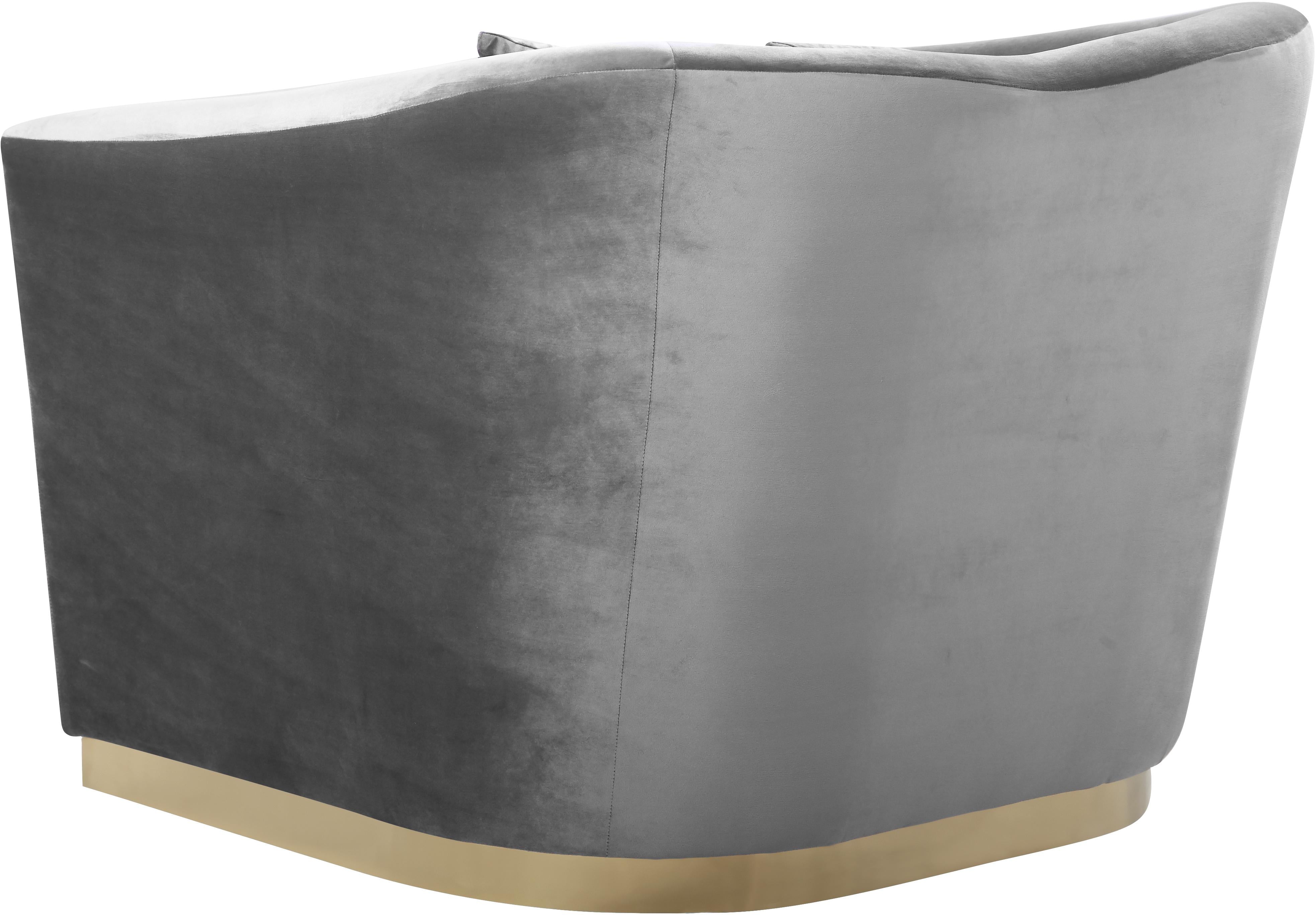 Arabella Grey Velvet Chair - Luxury Home Furniture (MI)