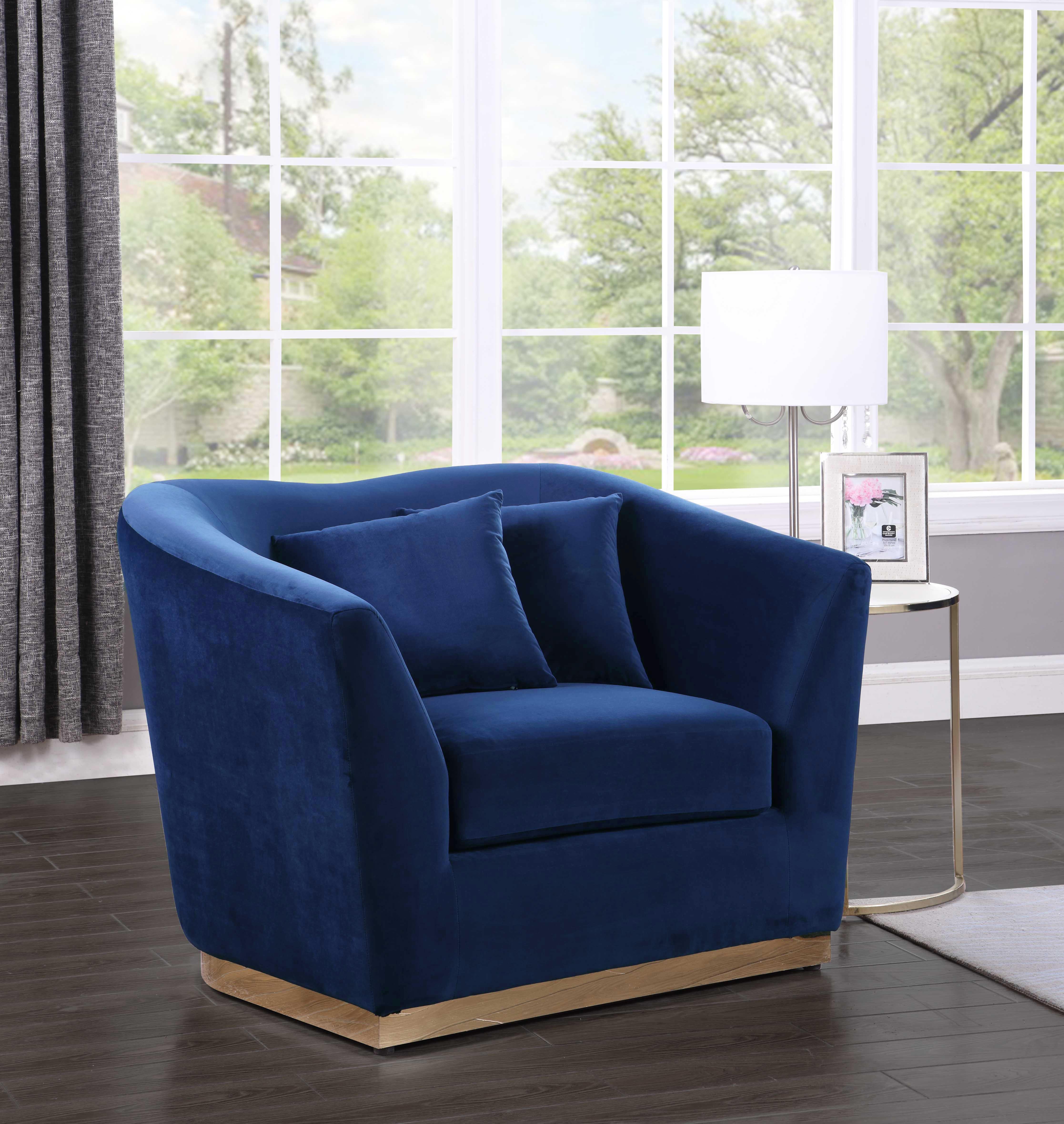Arabella Navy Velvet Chair - Luxury Home Furniture (MI)