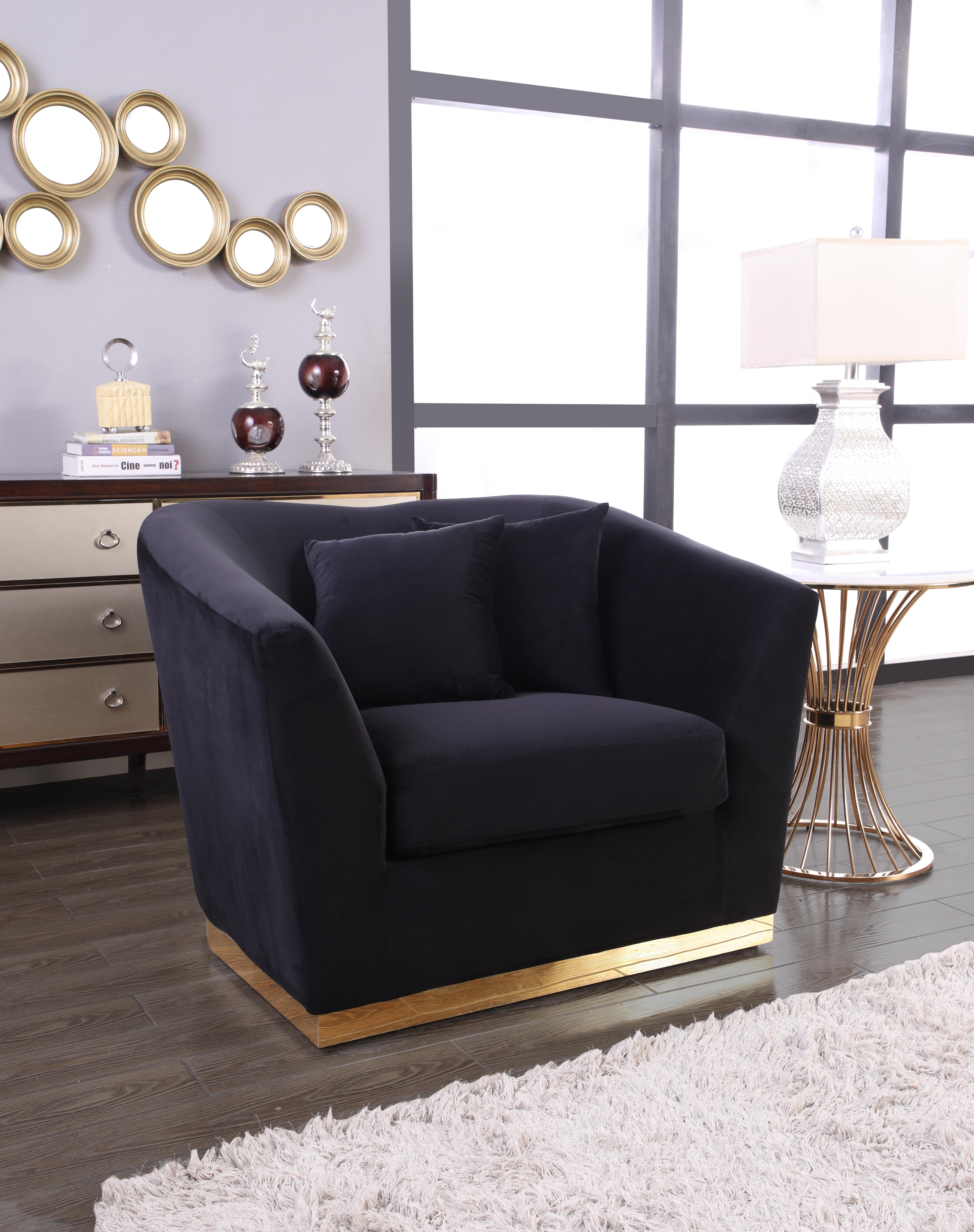 Arabella Black Velvet Chair - Luxury Home Furniture (MI)