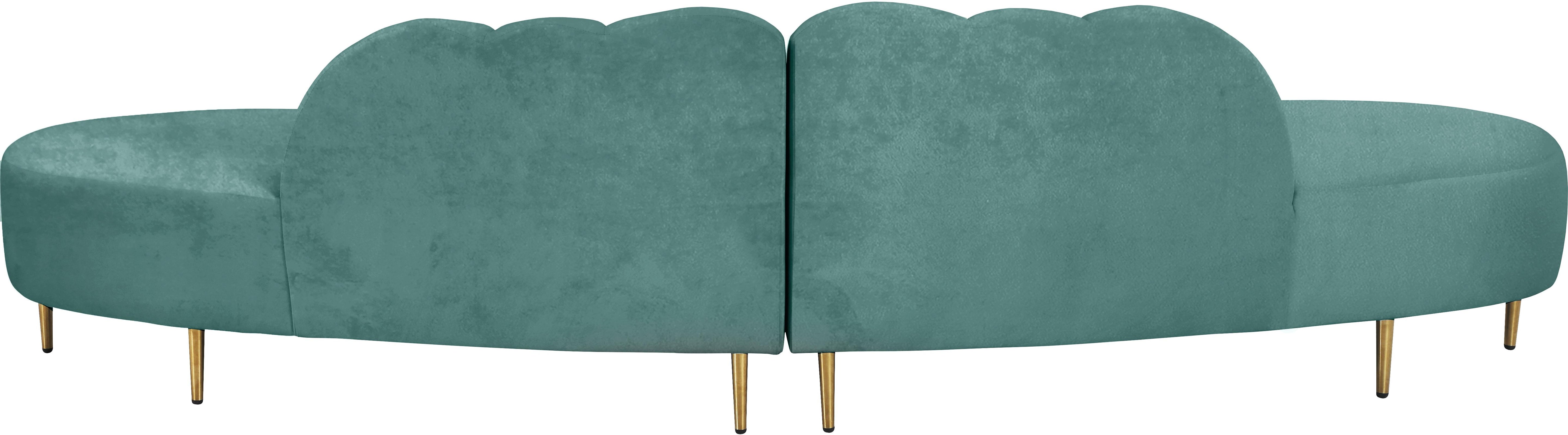 Divine Mint Velvet 2pc. Sectional - Luxury Home Furniture (MI)