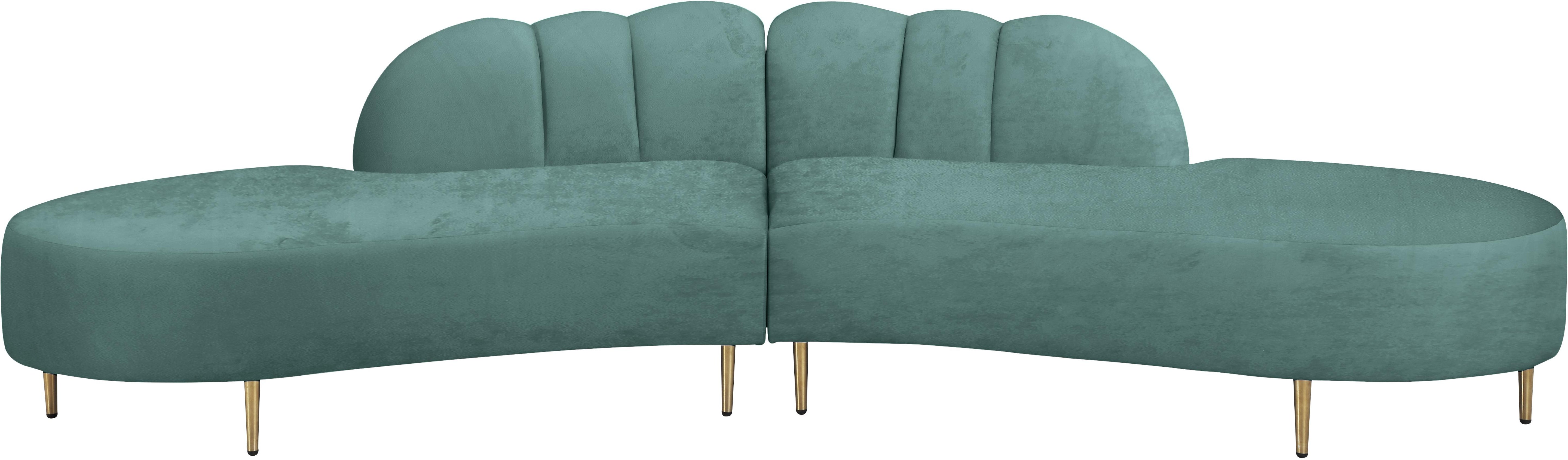 Divine Mint Velvet 2pc. Sectional - Luxury Home Furniture (MI)