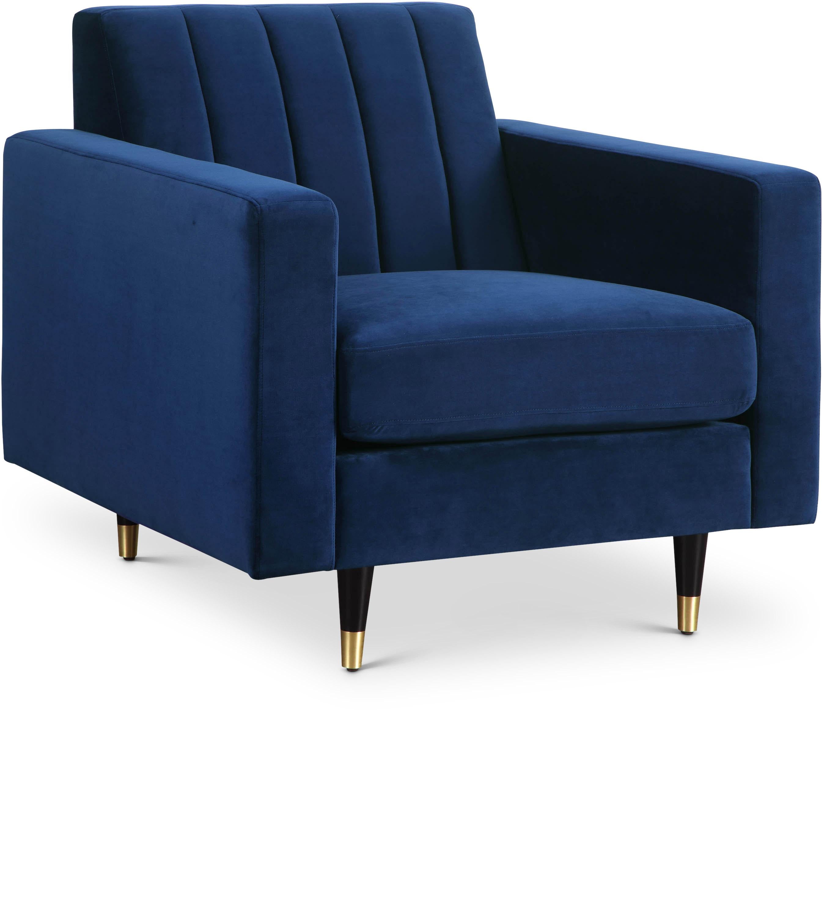 Lola Navy Velvet Chair - Luxury Home Furniture (MI)