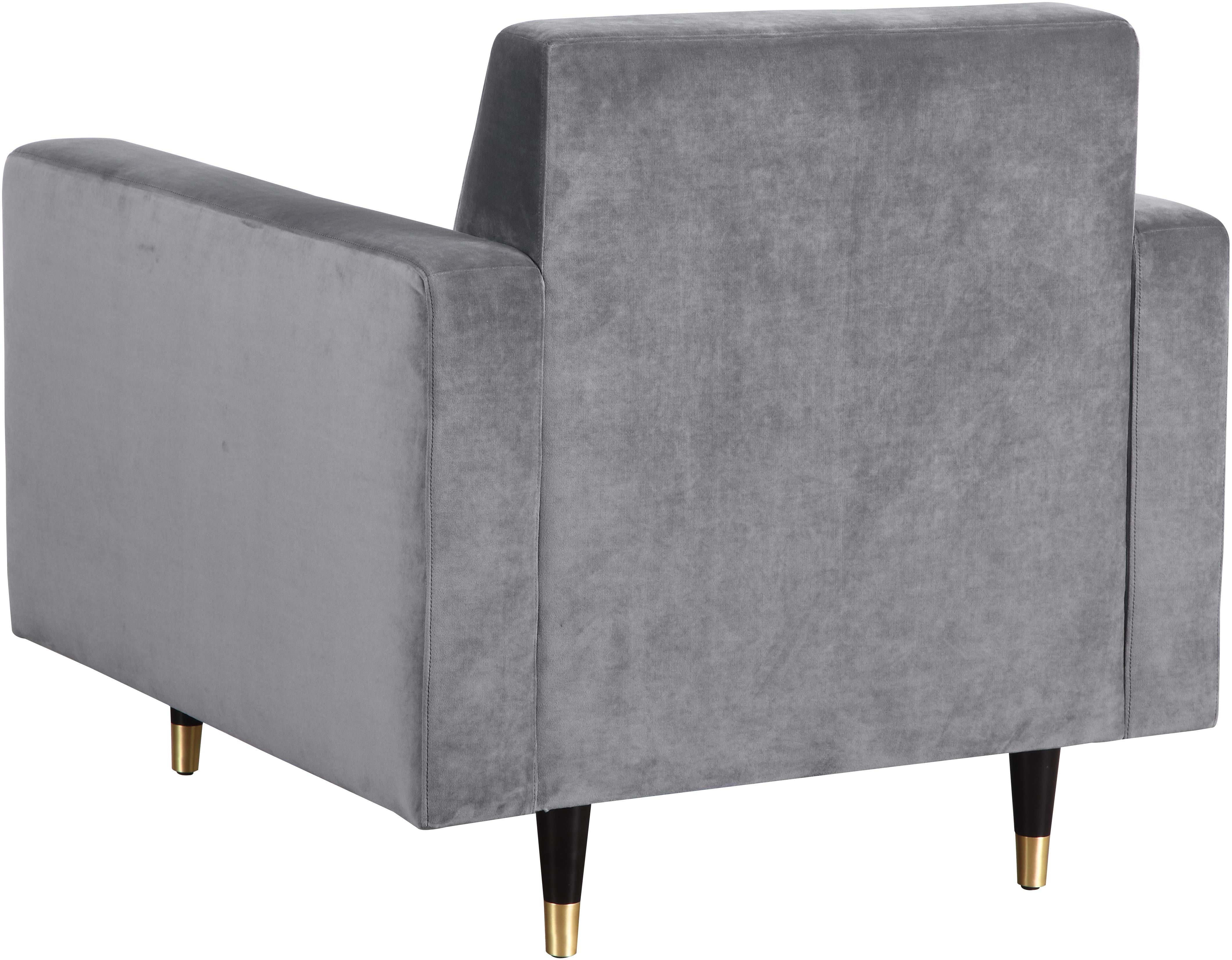 Lola Grey Velvet Chair - Luxury Home Furniture (MI)