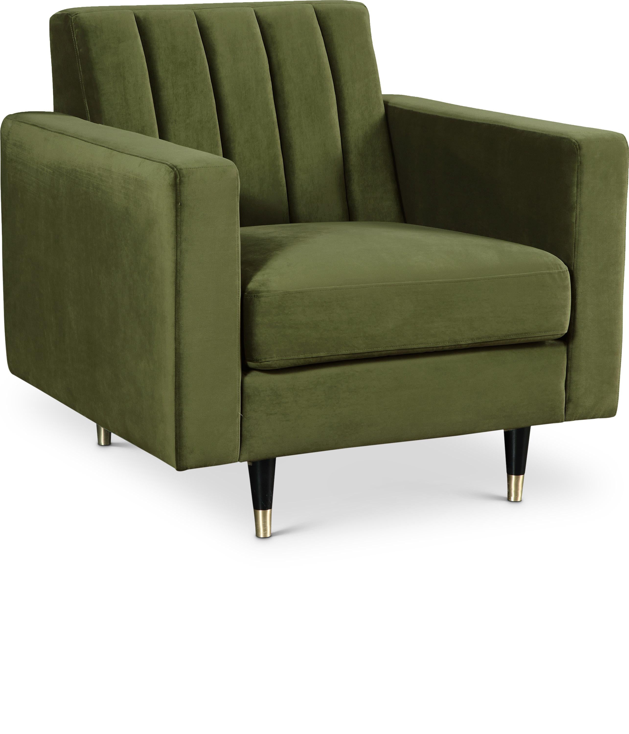 Lola Olive Velvet Chair - Luxury Home Furniture (MI)