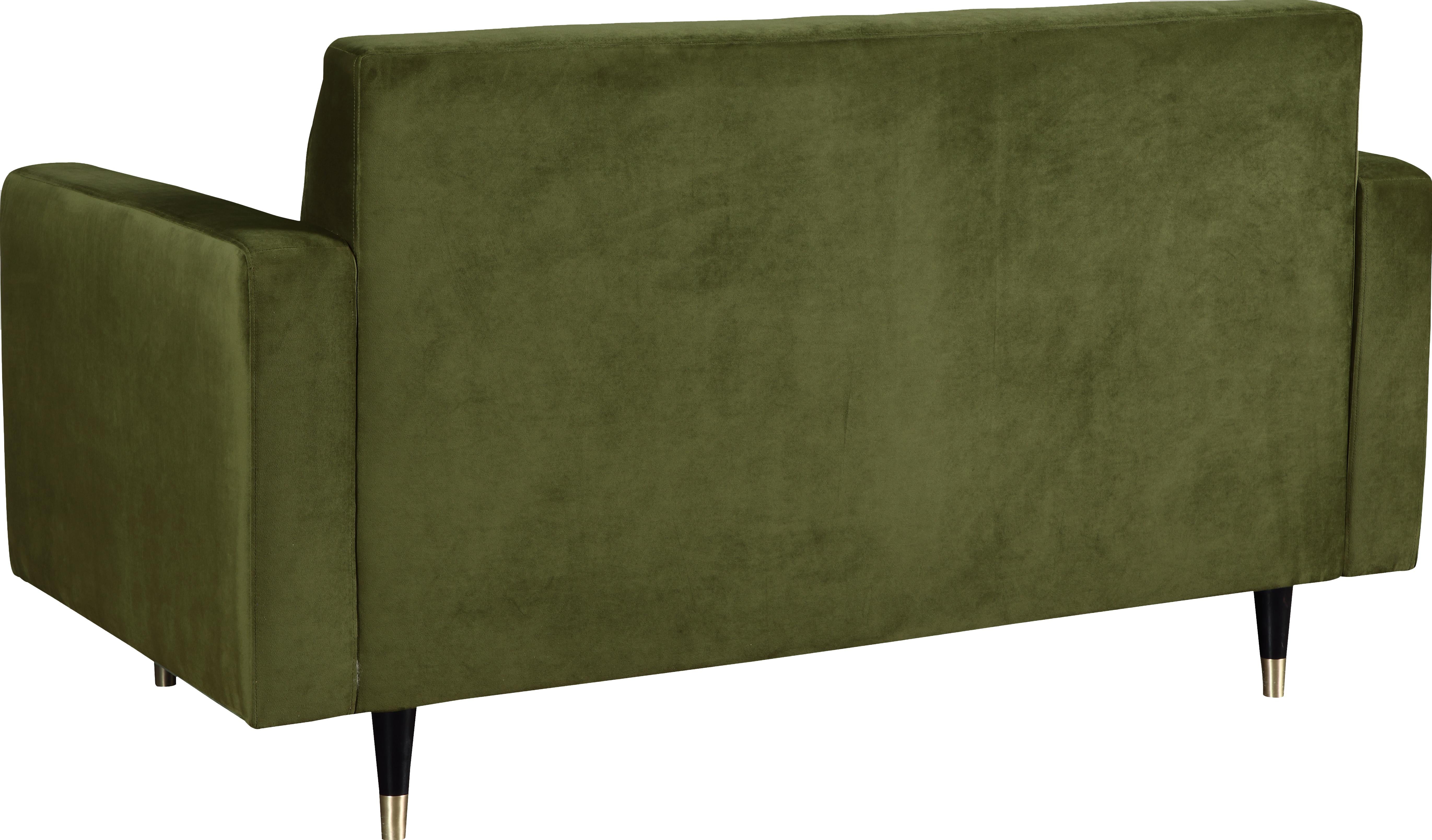 Lola Olive Velvet Loveseat - Luxury Home Furniture (MI)