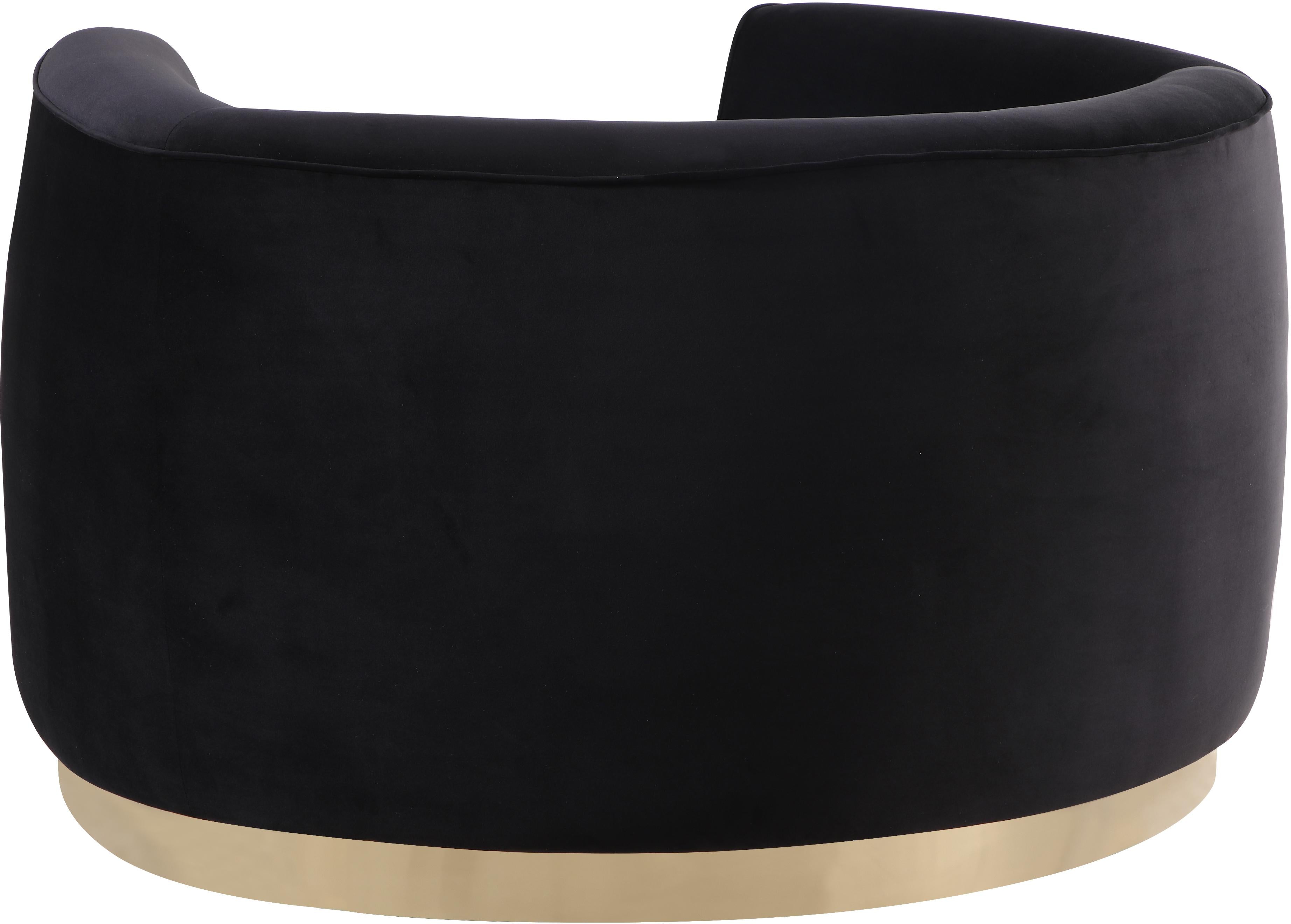 Julian Black Velvet Chair - Luxury Home Furniture (MI)