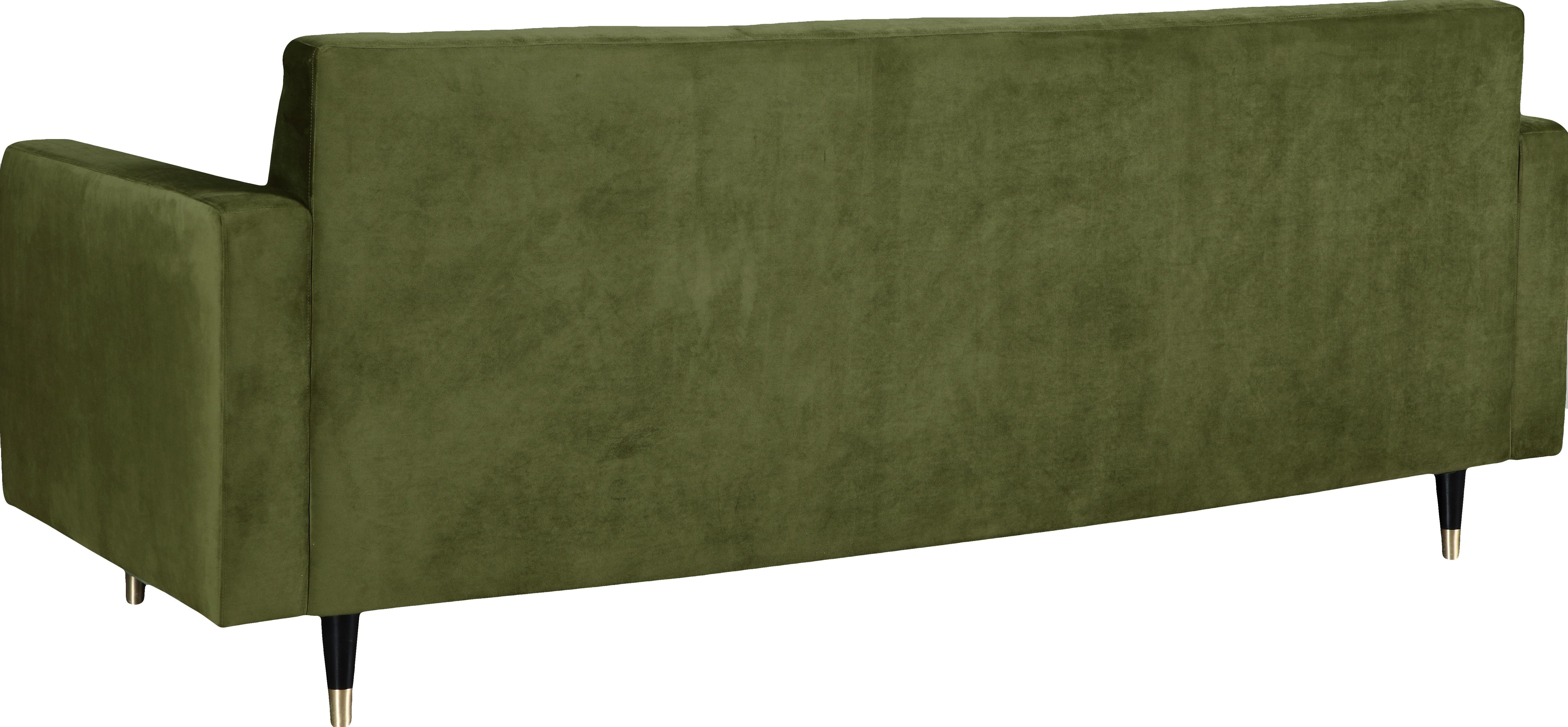 Lola Olive Velvet Sofa - Luxury Home Furniture (MI)