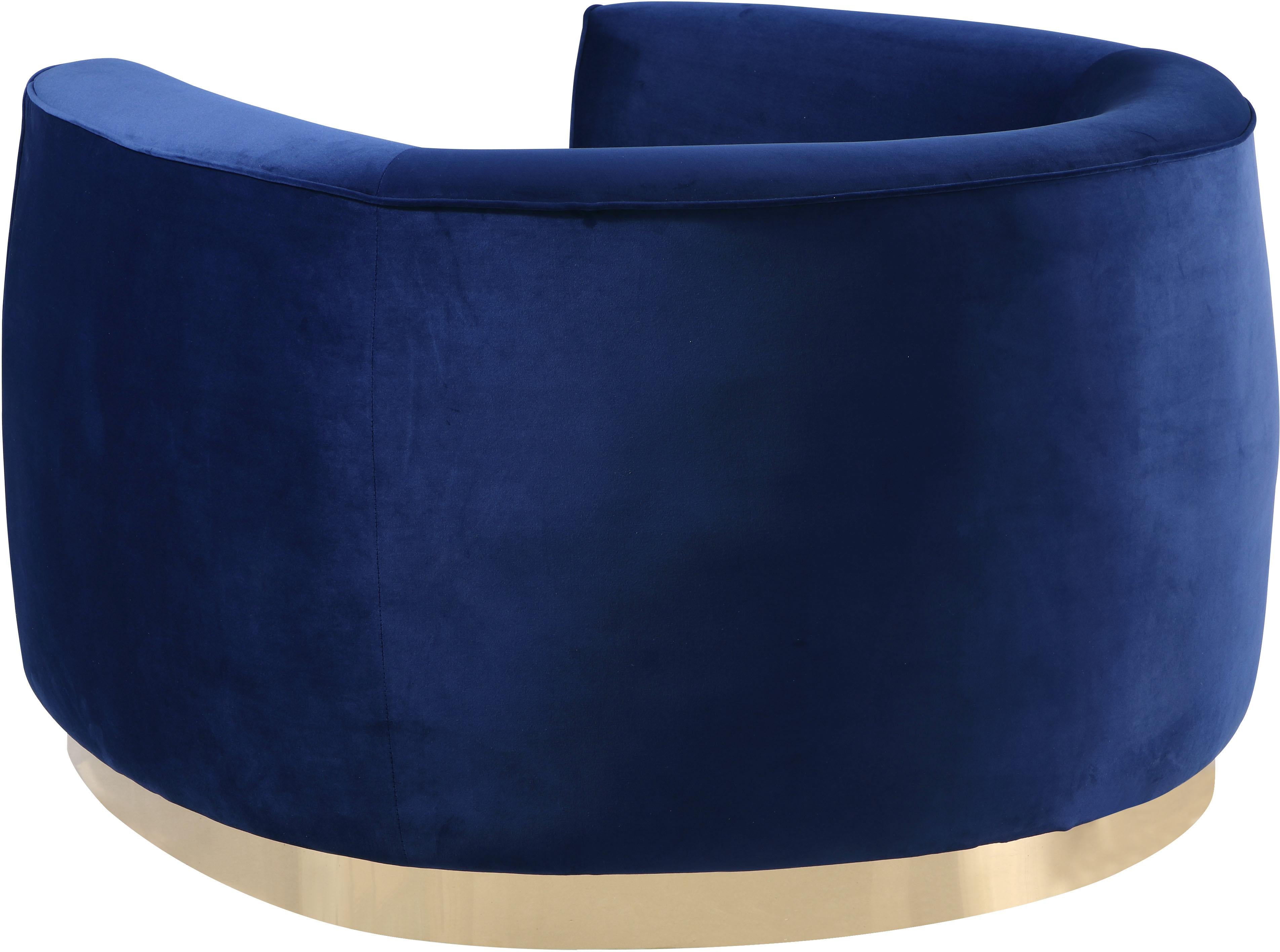 Julian Navy Velvet Chair - Luxury Home Furniture (MI)