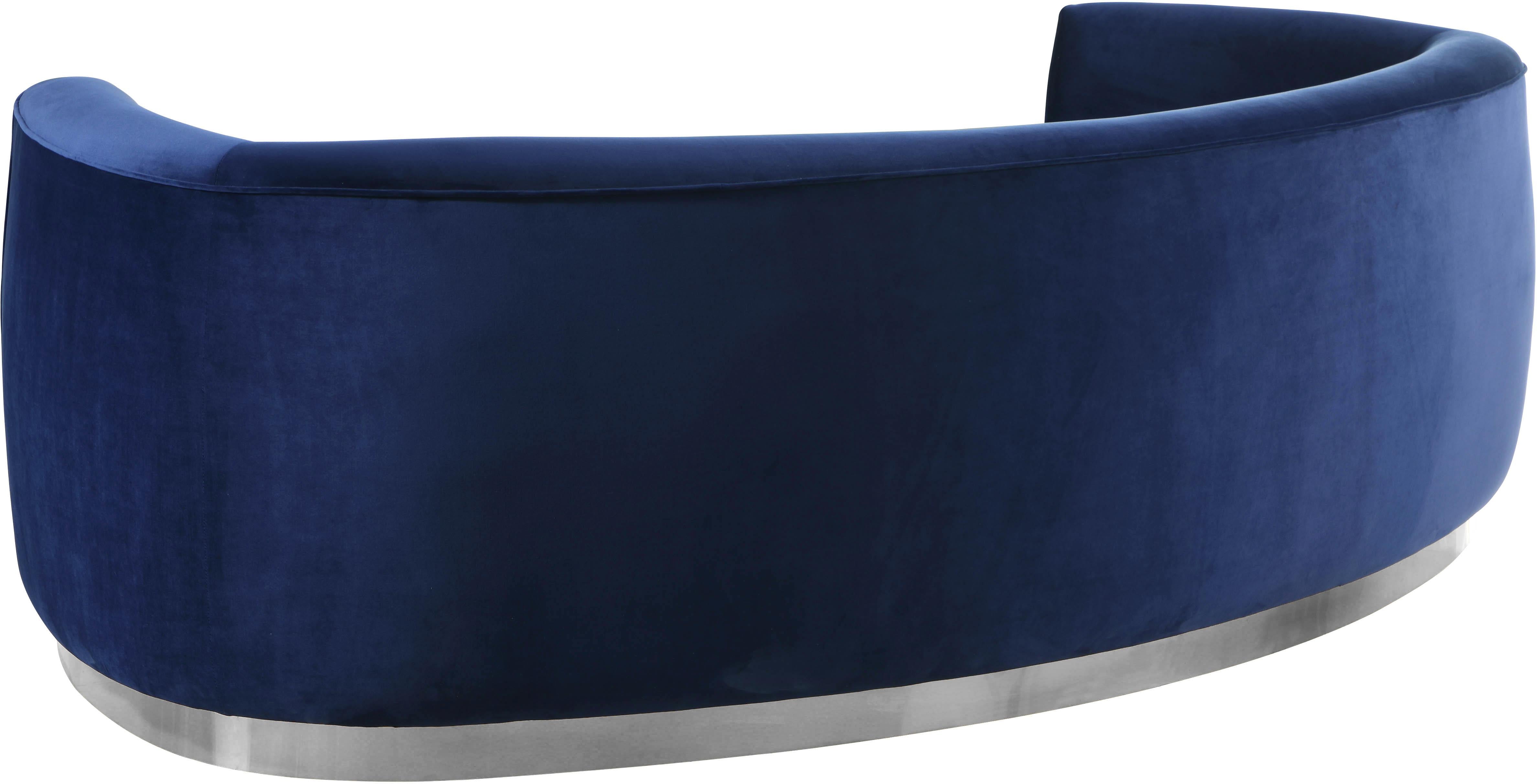 Julian Navy Velvet Sofa - Luxury Home Furniture (MI)