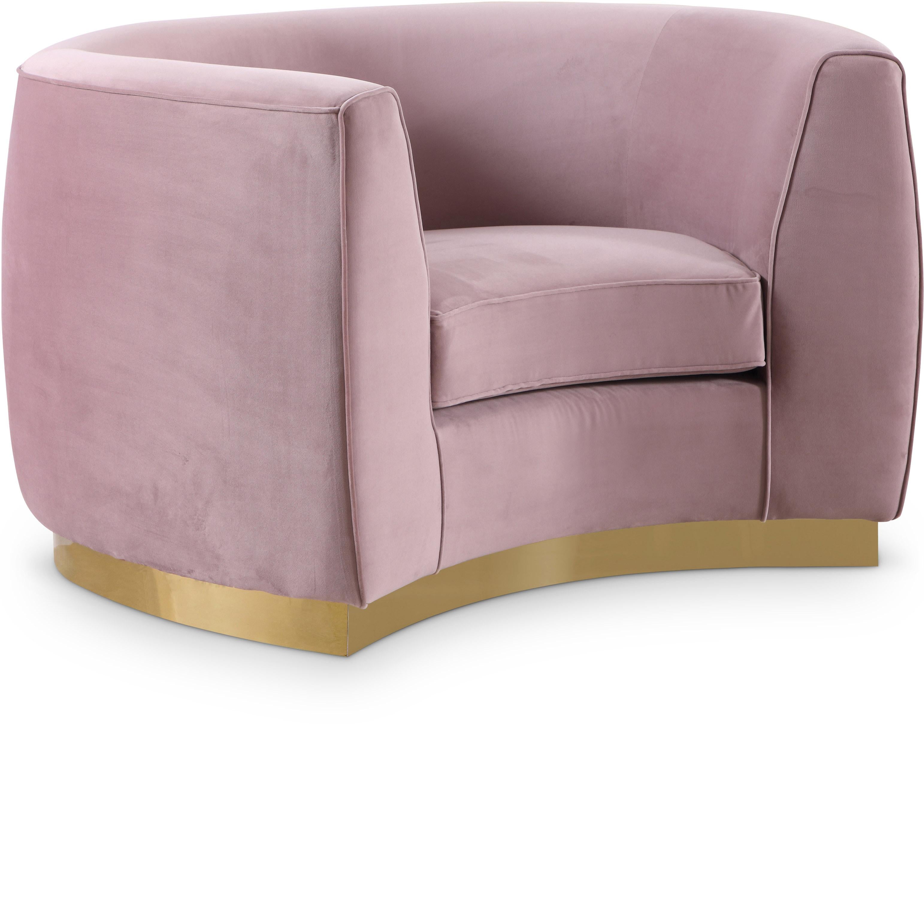 Julian Pink Velvet Chair - Luxury Home Furniture (MI)