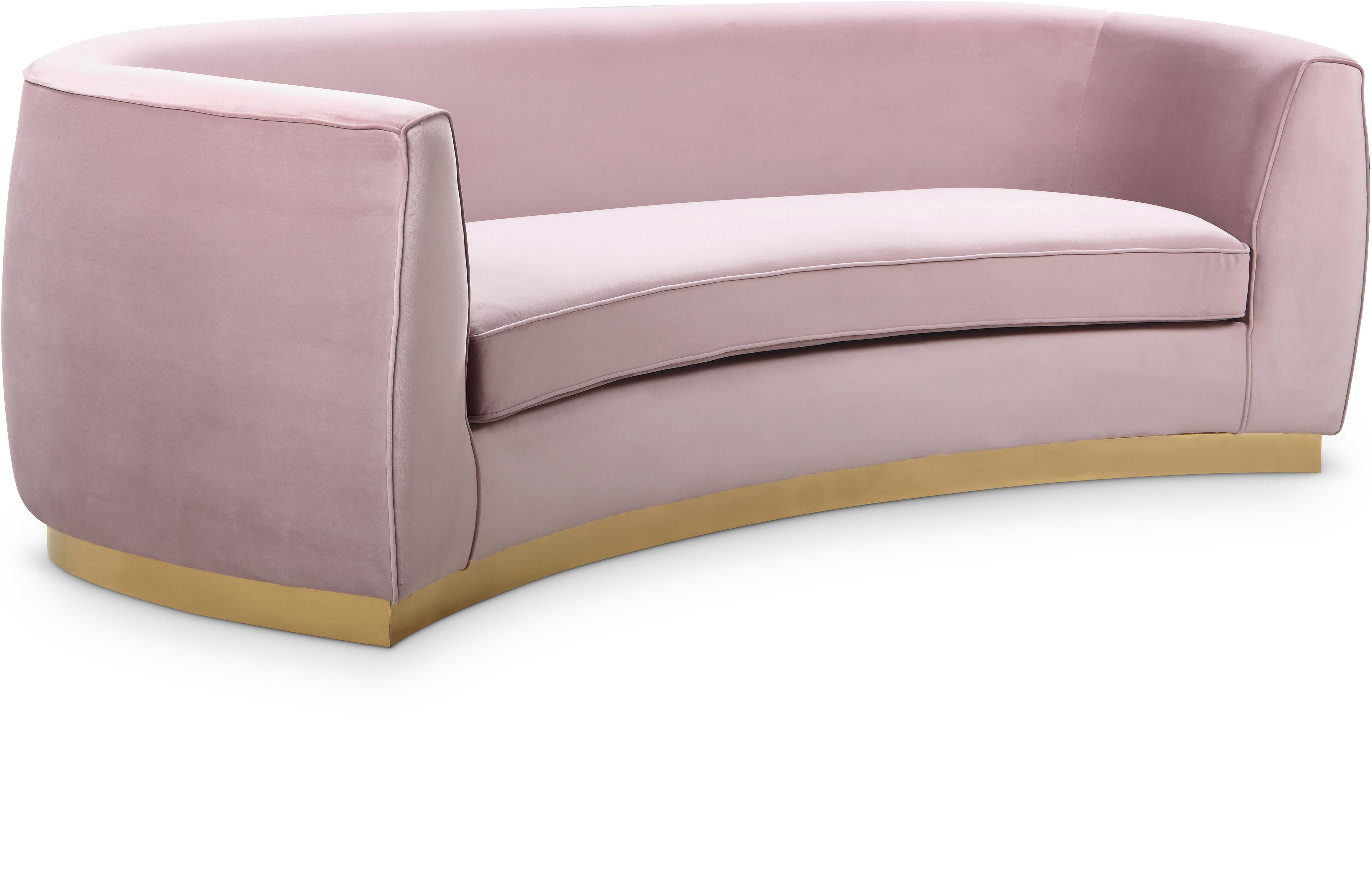 Julian Pink Velvet Sofa - Luxury Home Furniture (MI)