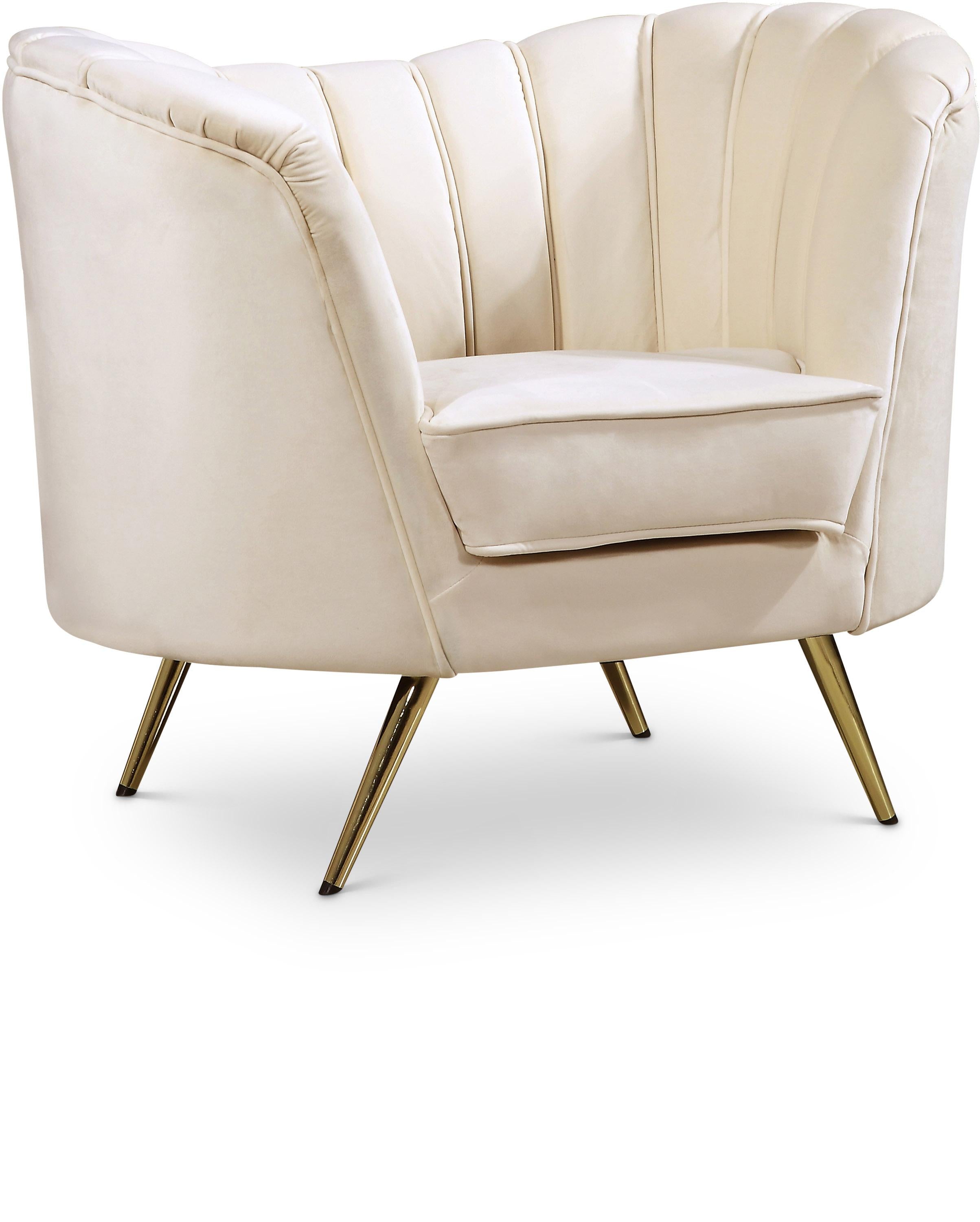 Margo Cream Velvet Chair - Luxury Home Furniture (MI)