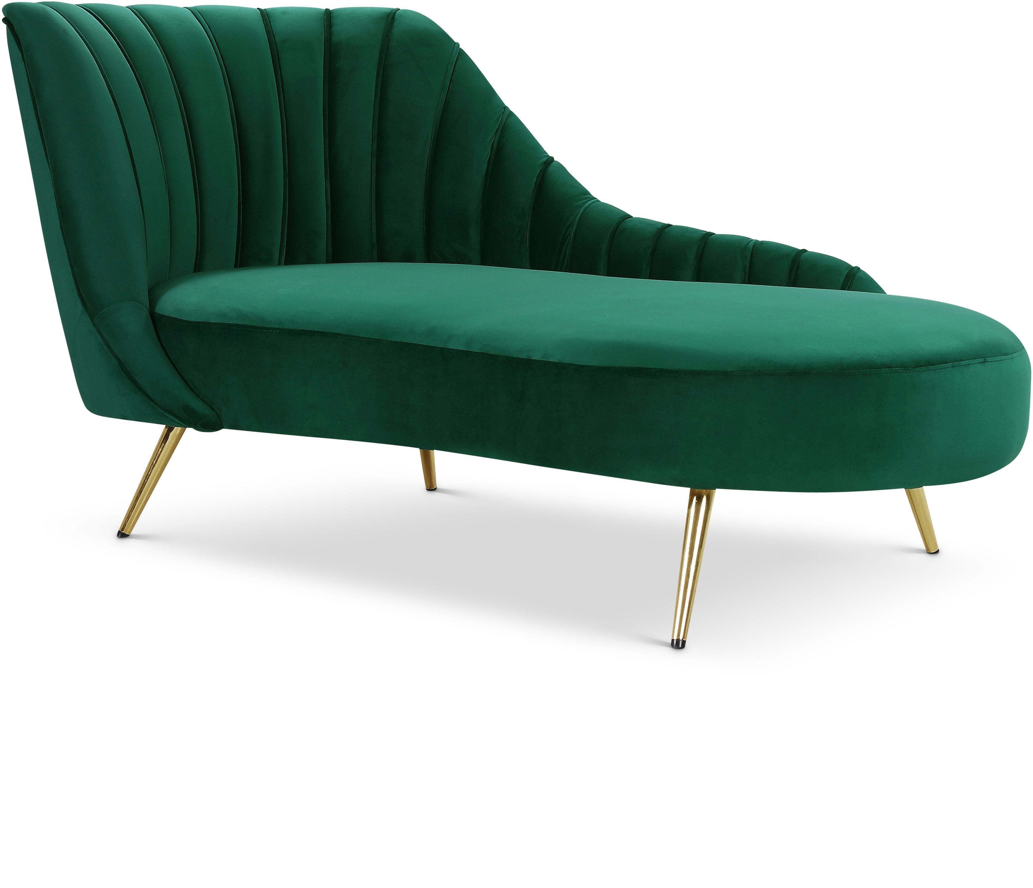 Margo Green Velvet Chaise - Luxury Home Furniture (MI)
