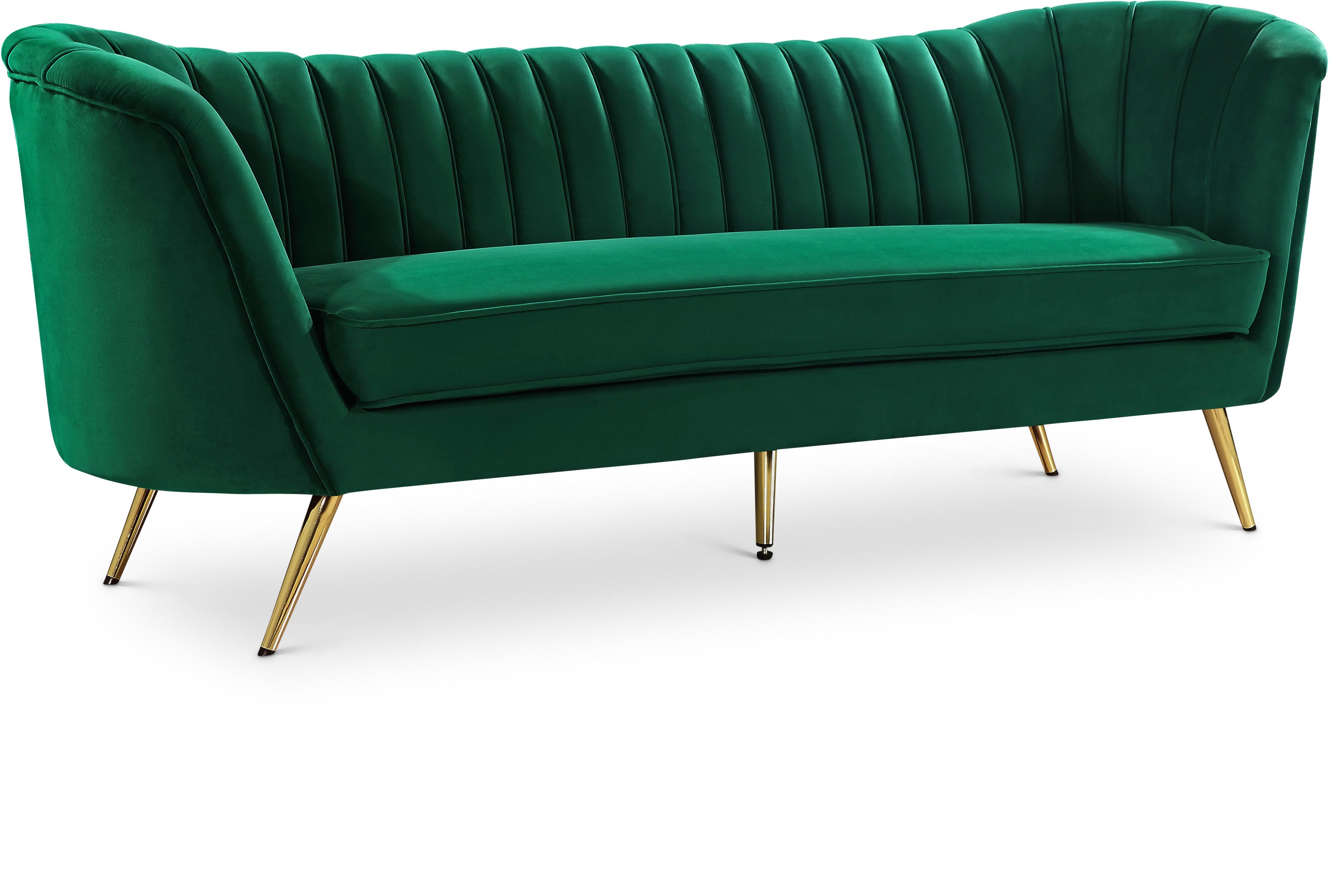 Margo Green Velvet Sofa - Luxury Home Furniture (MI)