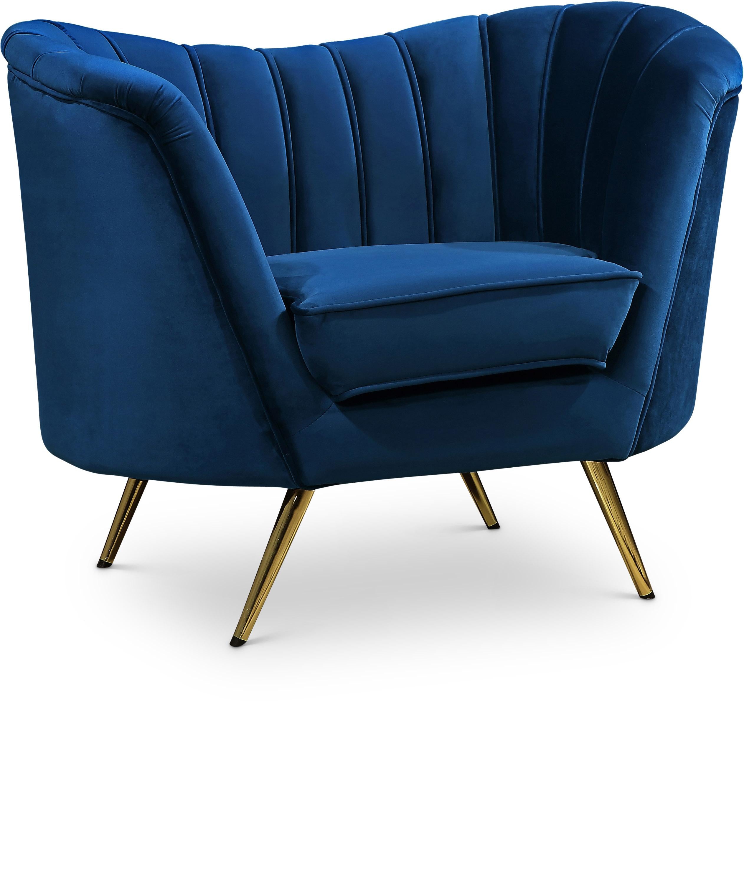 Margo Navy Velvet Chair - Luxury Home Furniture (MI)