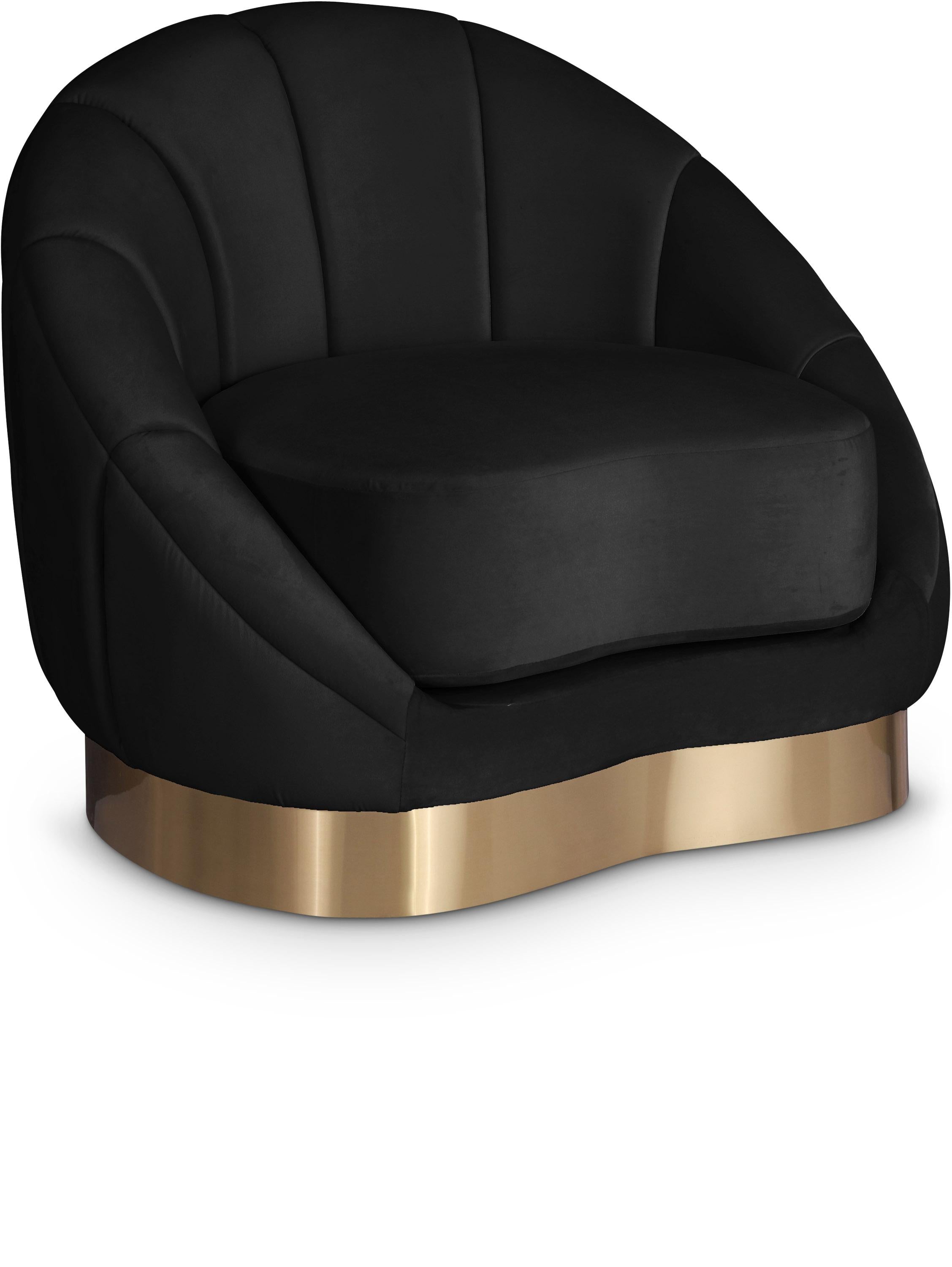 Shelly Black Velvet Chair - Luxury Home Furniture (MI)